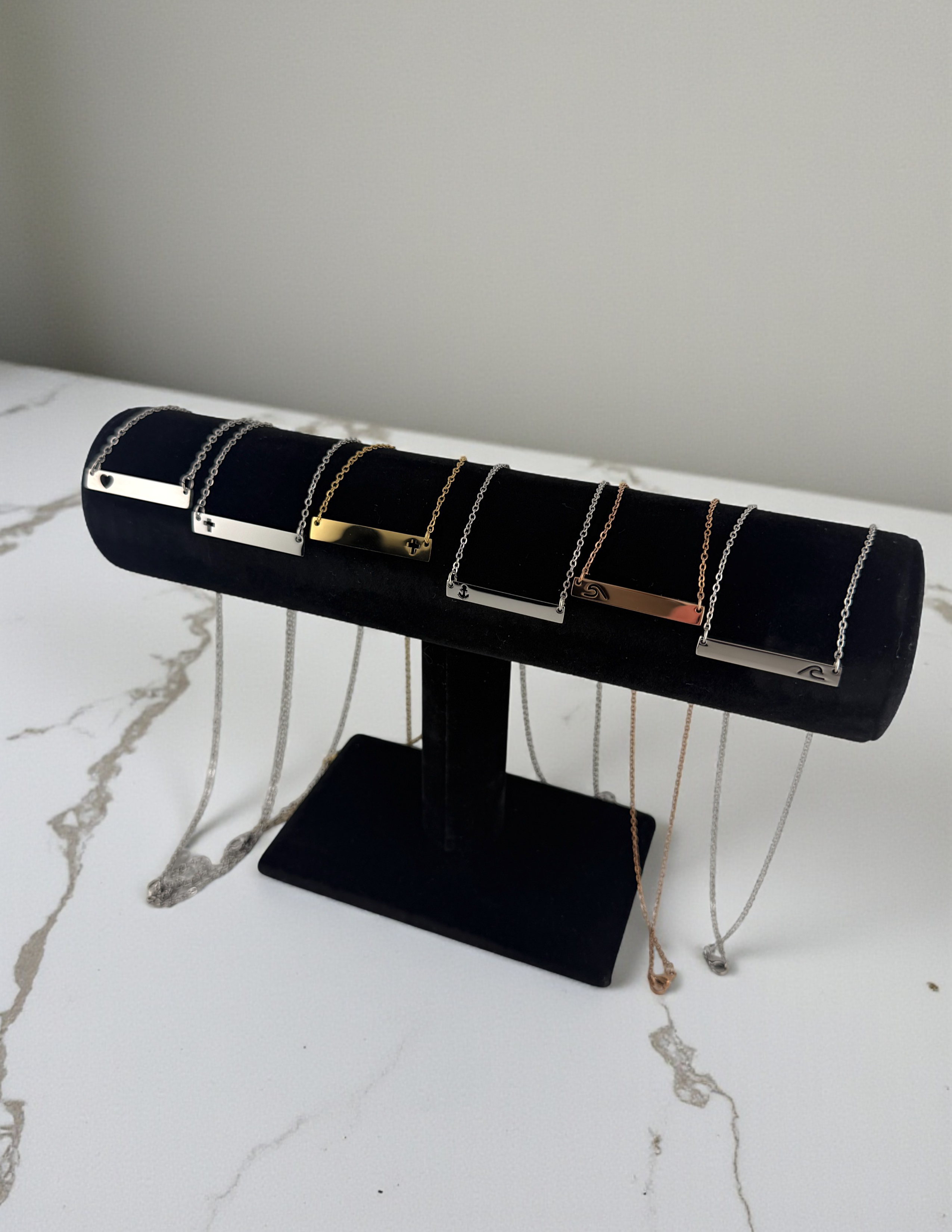 Custom Engraved Bar Necklace