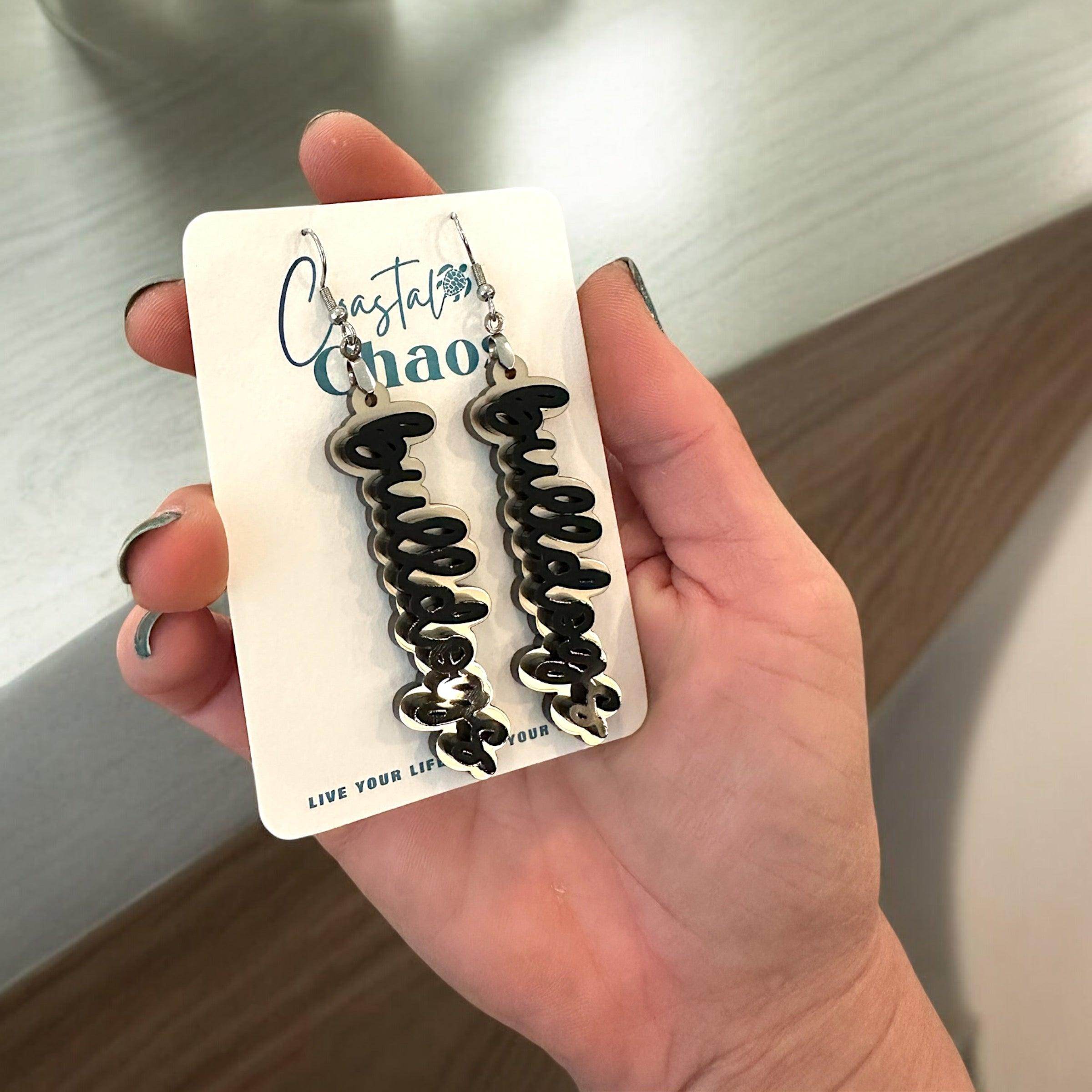 Camden Bulldogs Earrings, High School Earrings, Mascot Earrings, Sports Earrings - Coastal Chaos LLC