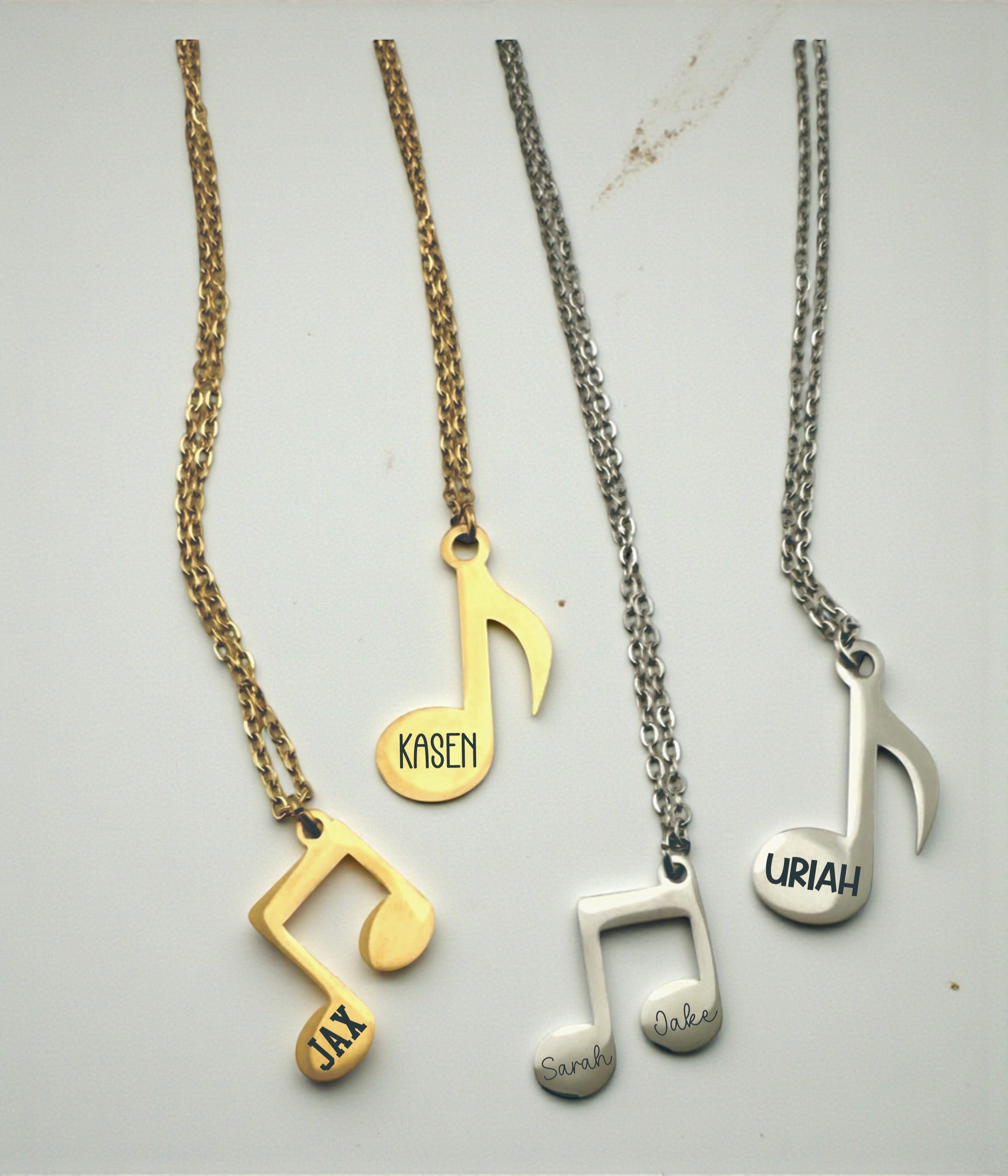 Custom Music Note Necklace