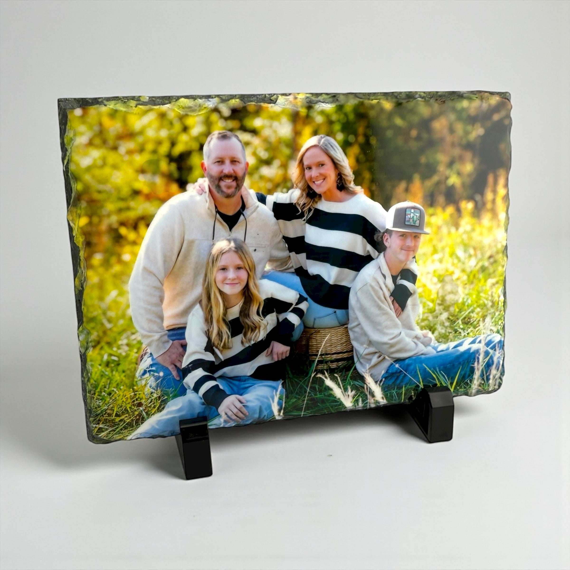 Custom Photo Slate – Personalized Photo Plaque 5.5×7.5 Glossy Slate Print Gift