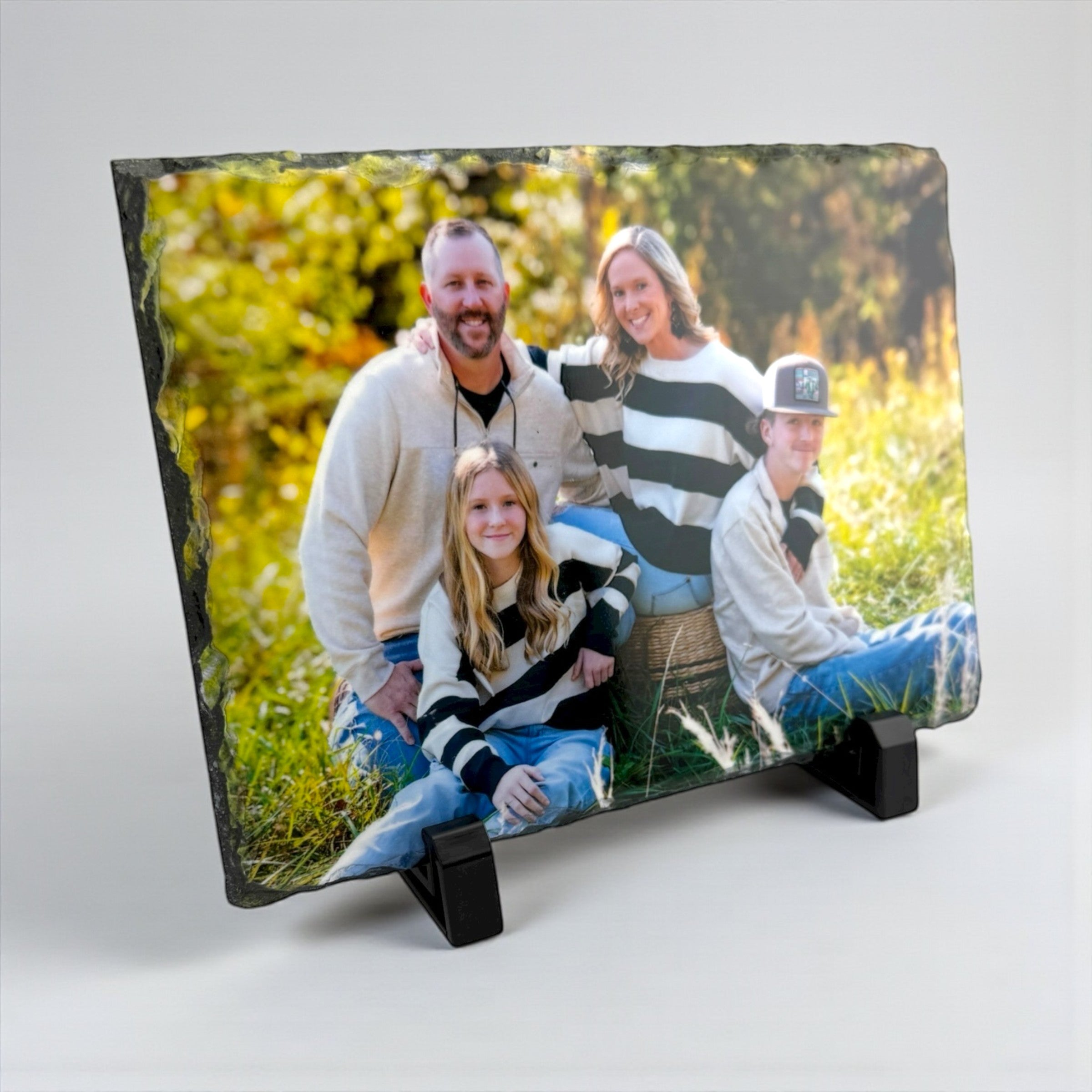 Custom Photo Slate – Personalized Photo Plaque 5.5×7.5 Glossy Slate Print Gift