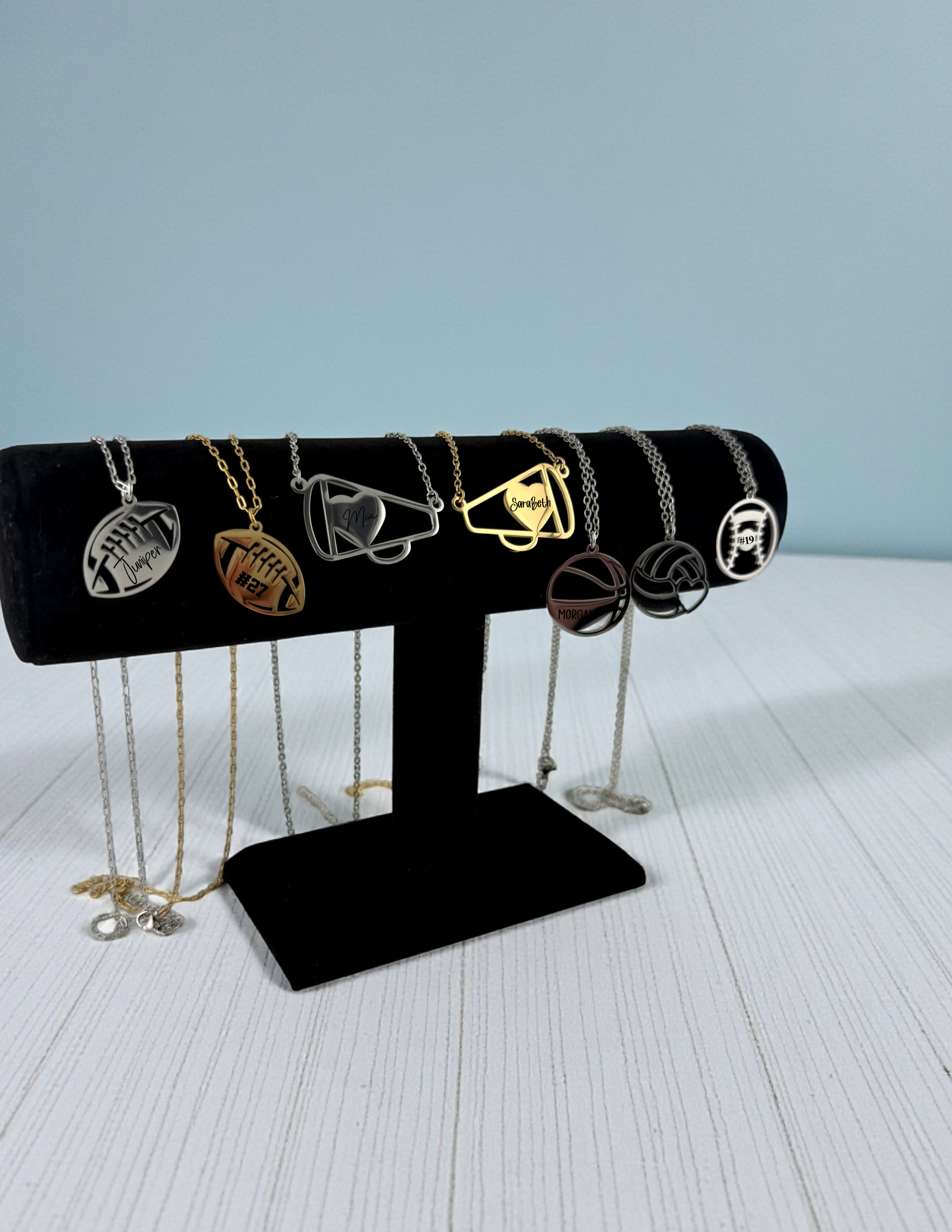 Custom Baseball Necklace - Personalized Sports Jewelry