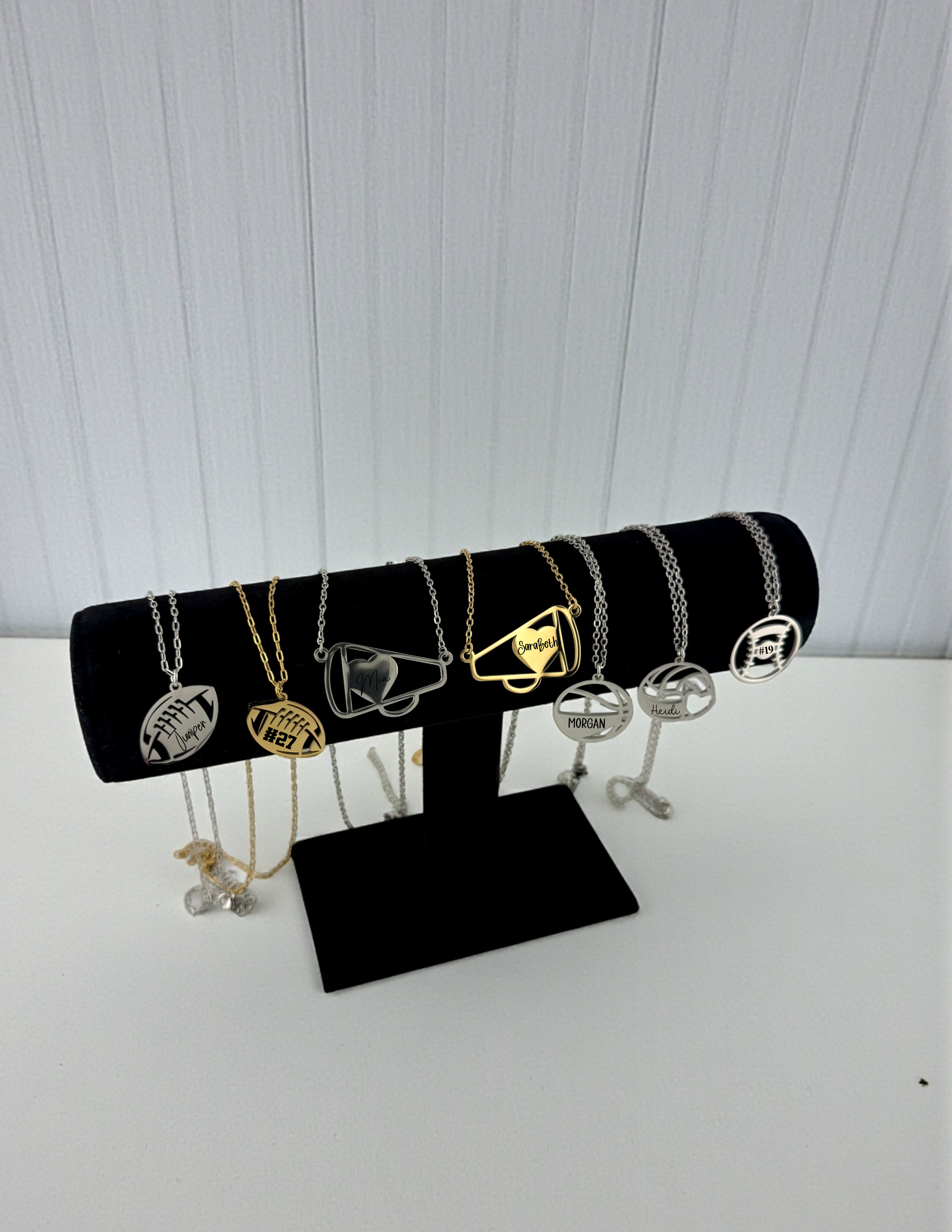 Custom Baseball Necklace - Personalized Sports Jewelry
