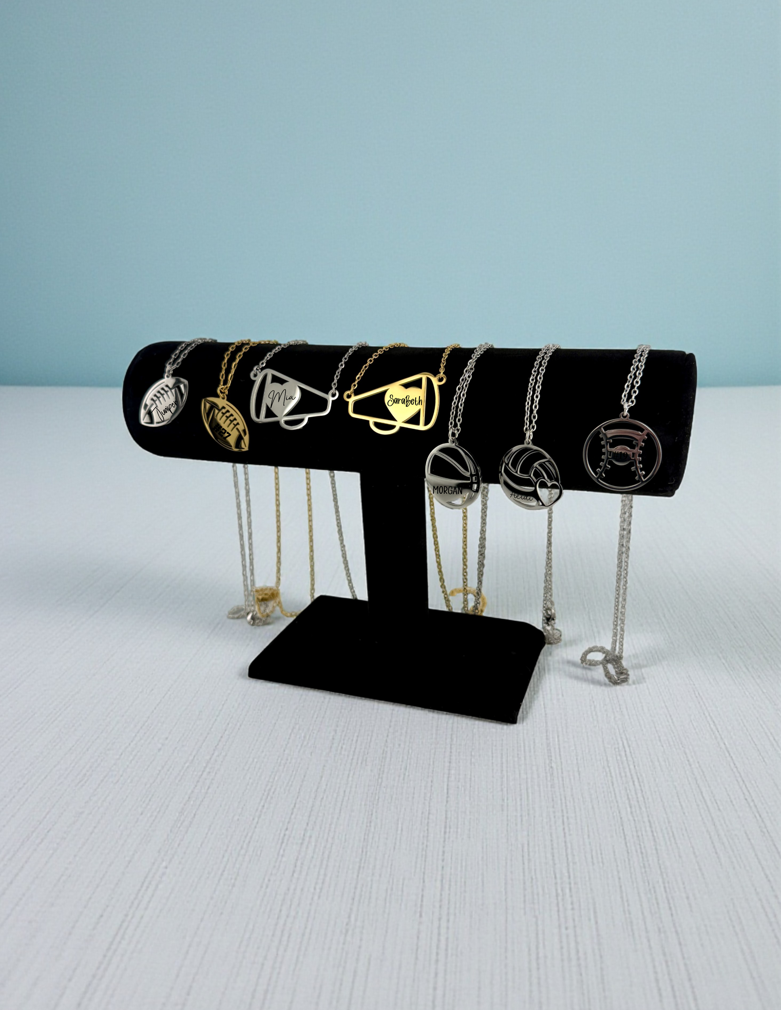 Custom Baseball Necklace - Personalized Sports Jewelry
