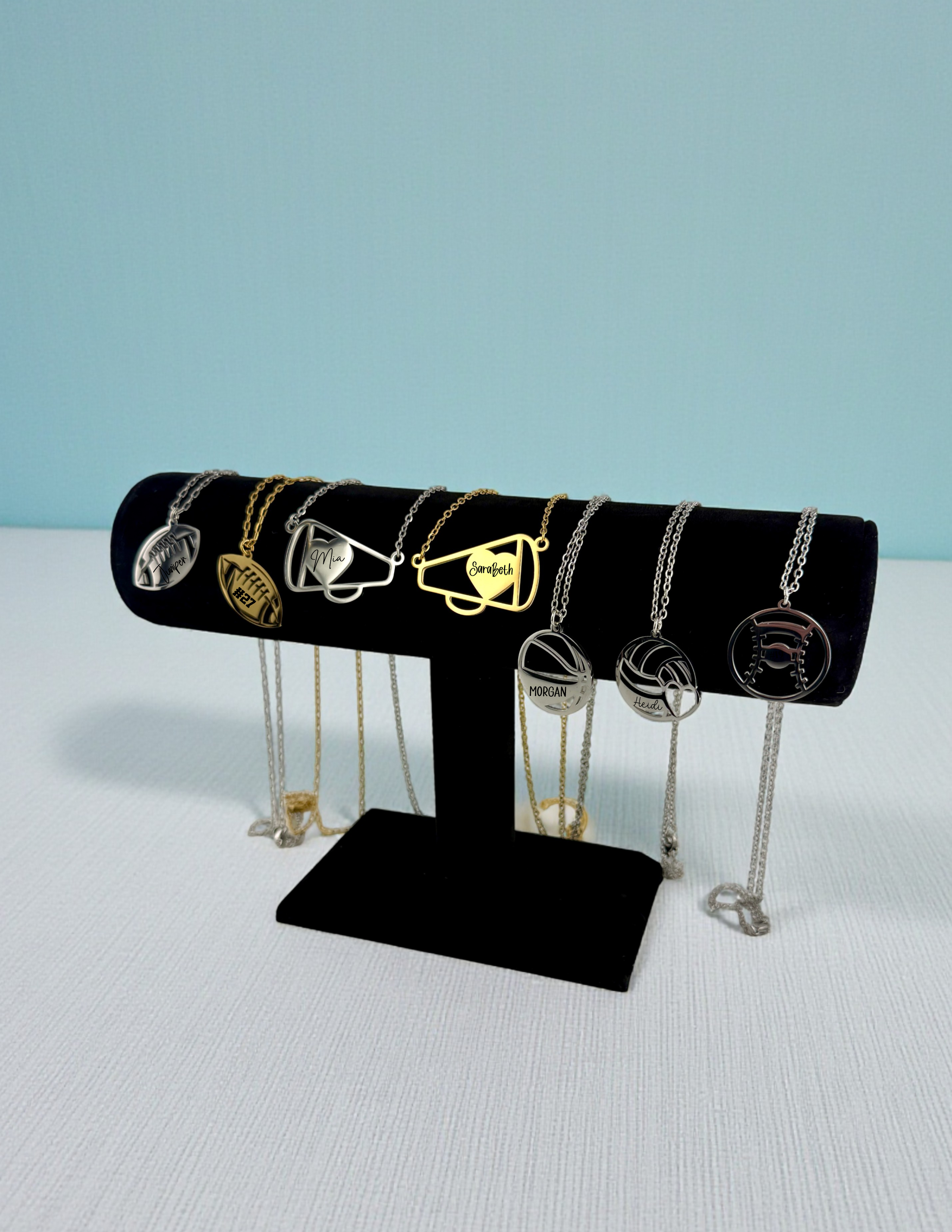 Custom Baseball Necklace - Personalized Sports Jewelry