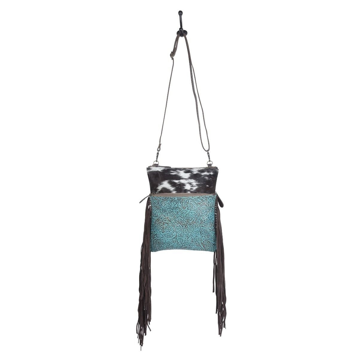 Myra Bags Flaneur Canvas & Hairon Bag, purse, women, gift, Anniversary, Birthday, Valentines Day, trendy, western - Coastal Chaos LLC