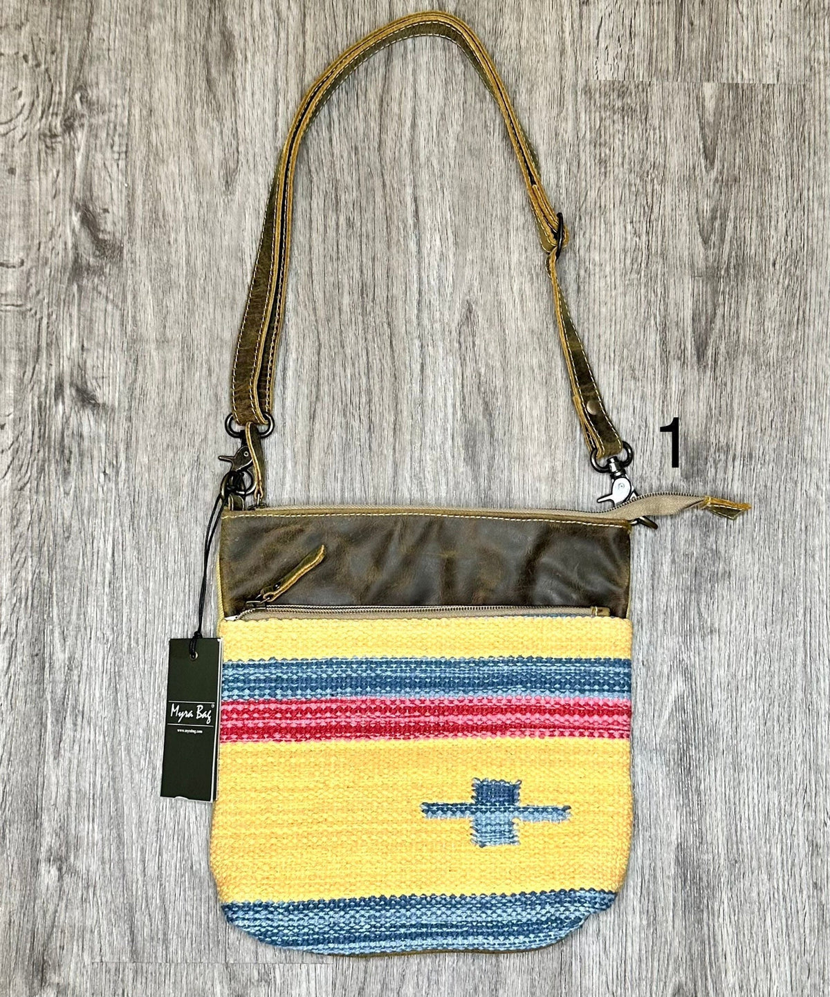 Myra Bag Yellow and Blue Crossbody Bag, gift, anniversary, Valentine, Birthday, Women, Trendy, Western - Coastal Chaos LLC