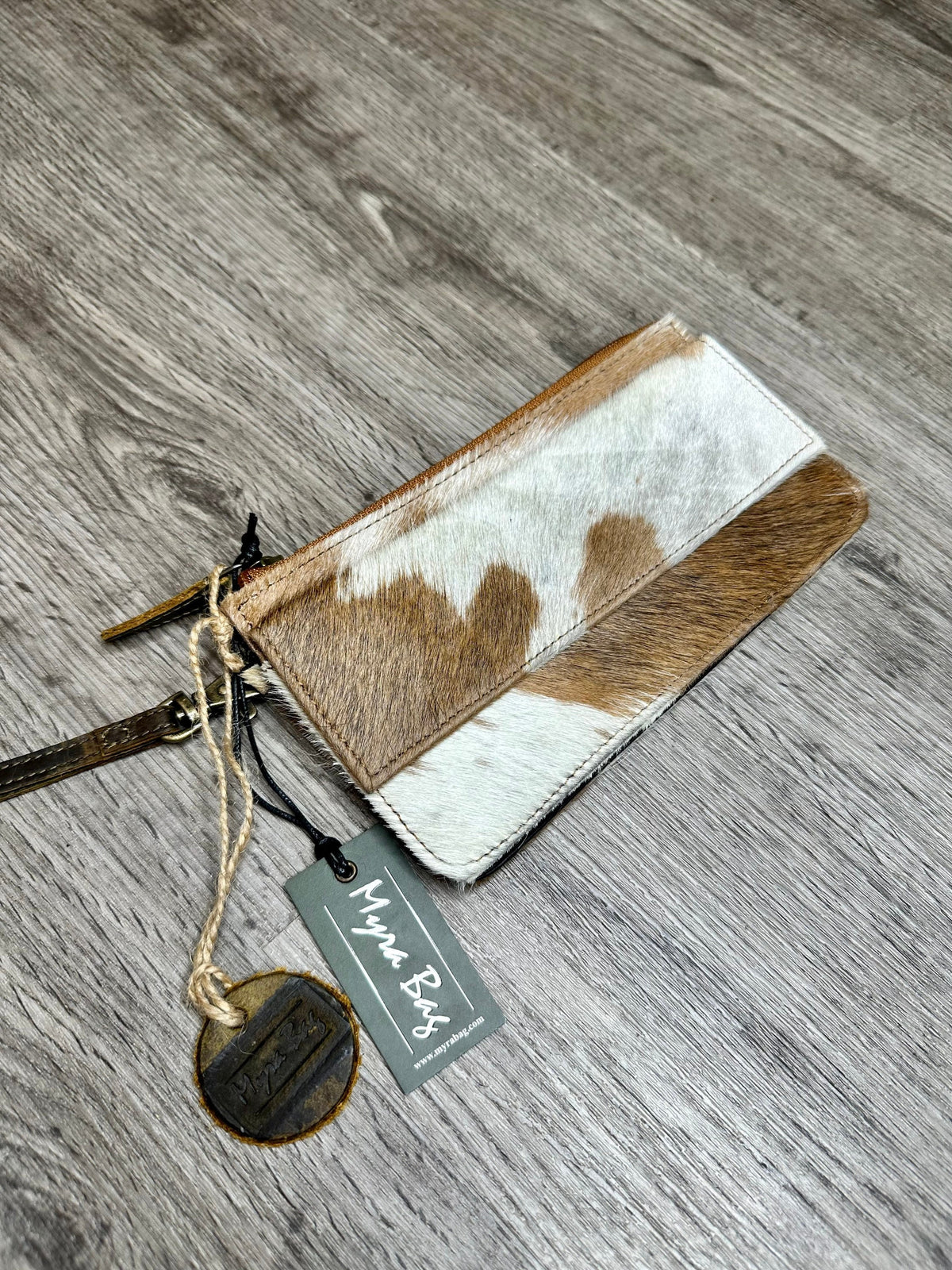 Myra Bag debatable wallet, cow hide, western, rustic wallet - Coastal Chaos LLC