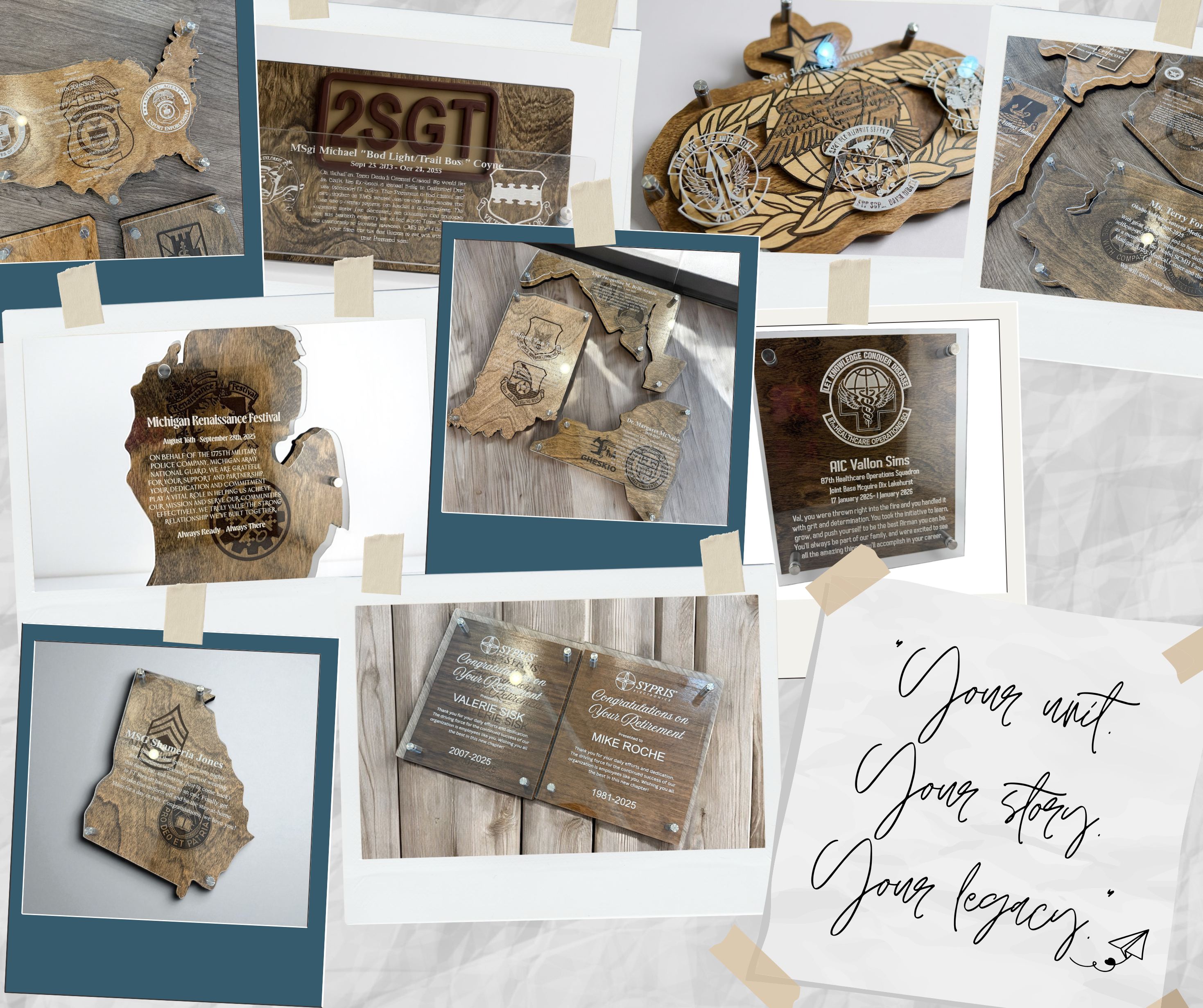 Military Retirement & Going Away Plaques