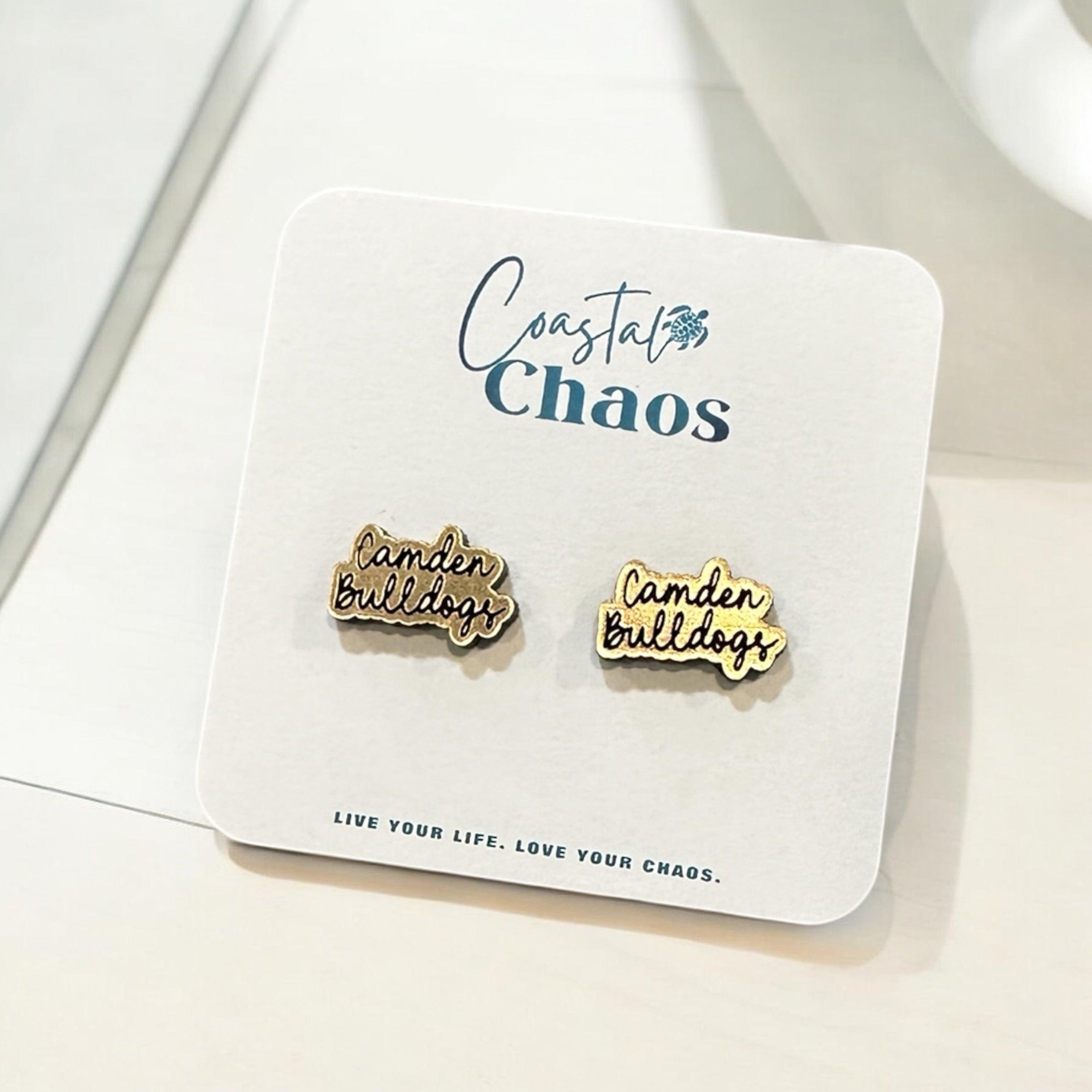 Team stud earrings - Coastal Chaos LLC