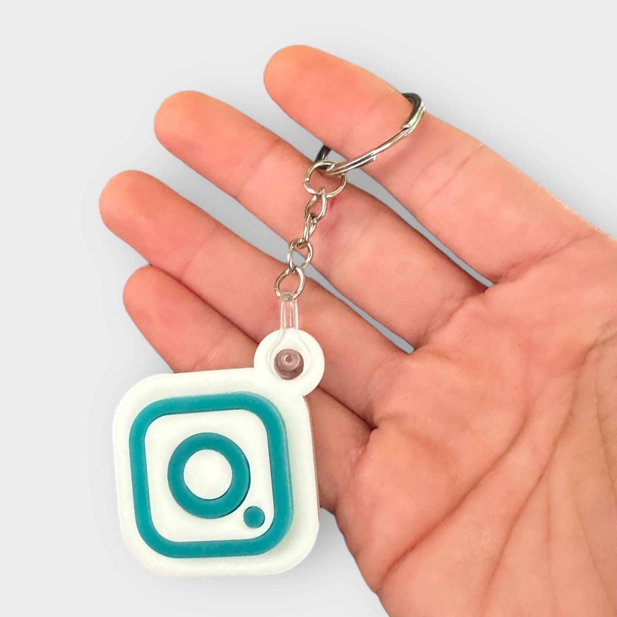 Social media keychain, nfc chip keychain - Coastal Chaos LLC