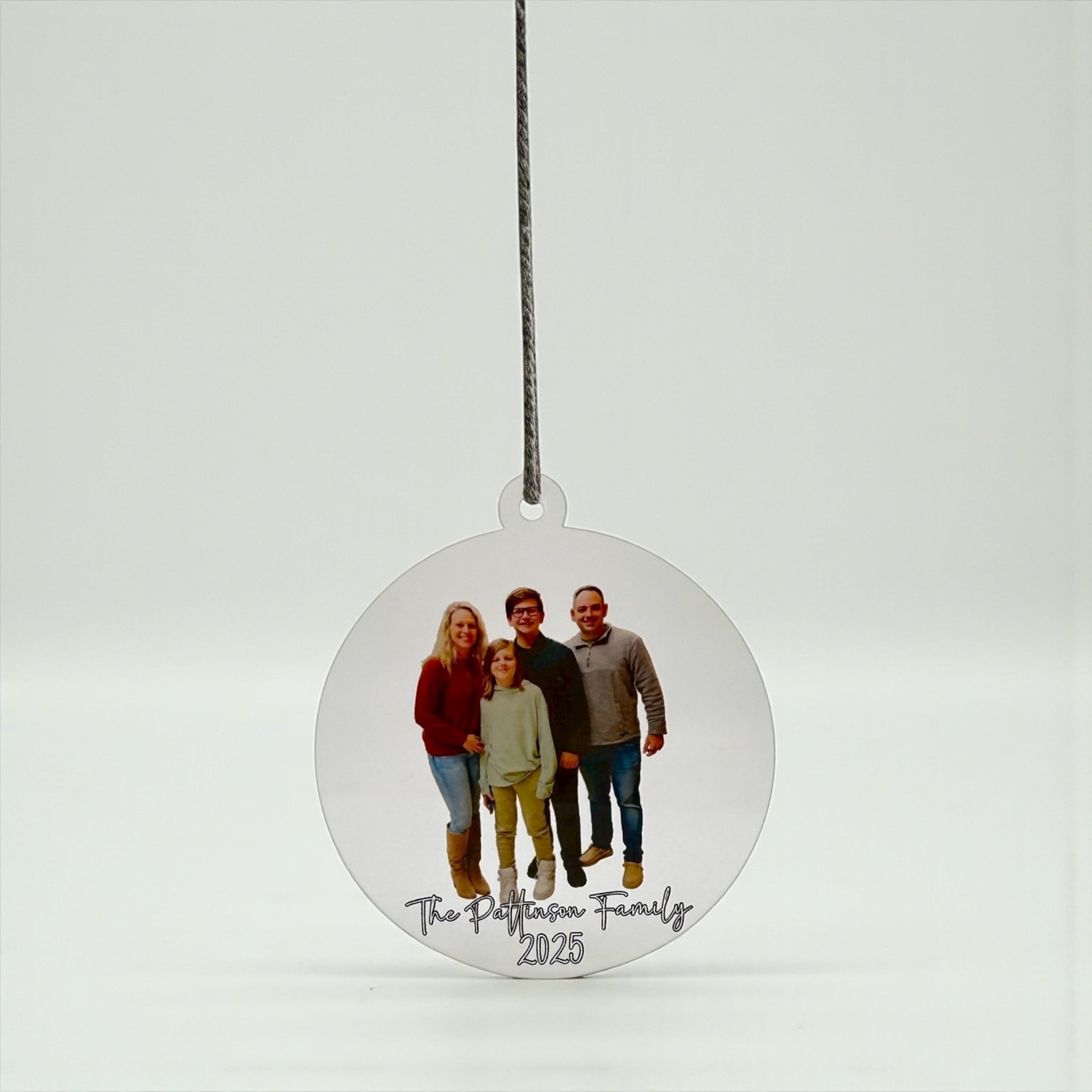 Custom Photo Ornament – Personalized Family Photo Keepsake | 2025 Holiday Gift