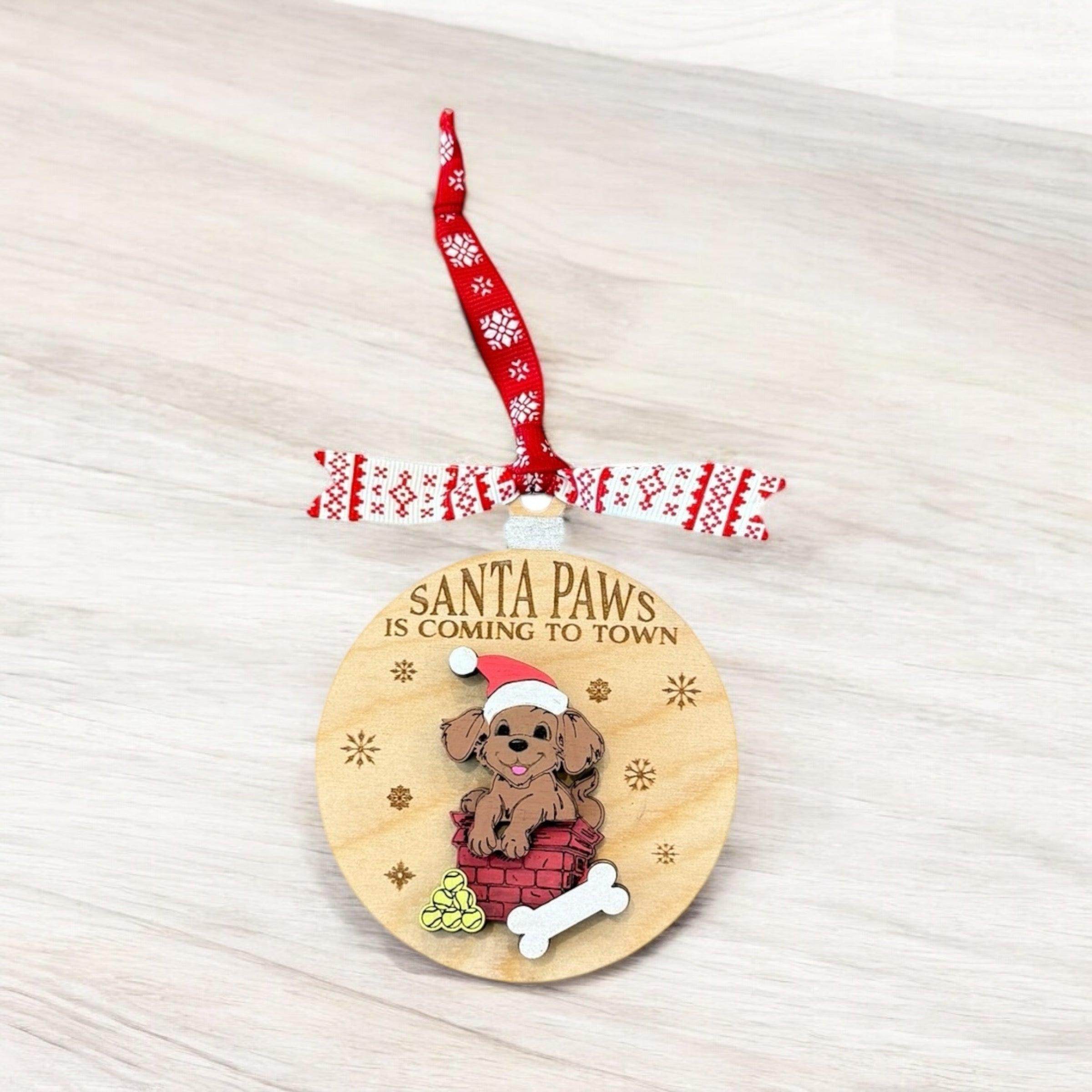 Fun animal ornaments, handcrafted wooden Christmas ornaments - Coastal Chaos LLC