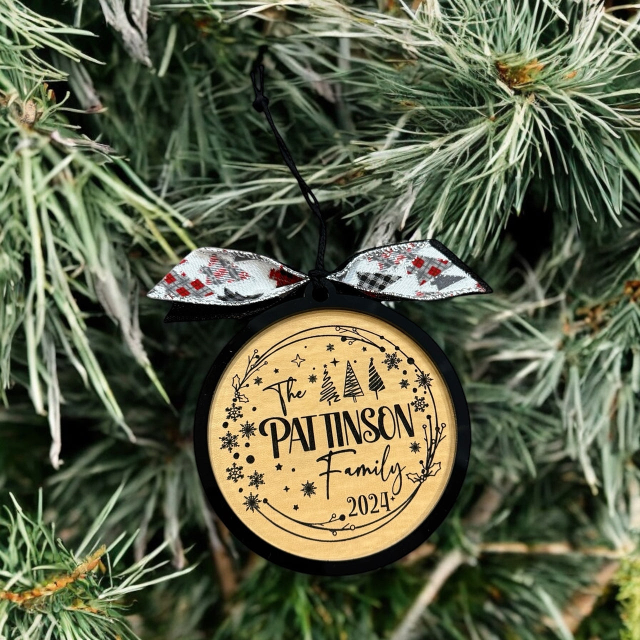 Personalized Family Christmas Ornament - 2024 Edition