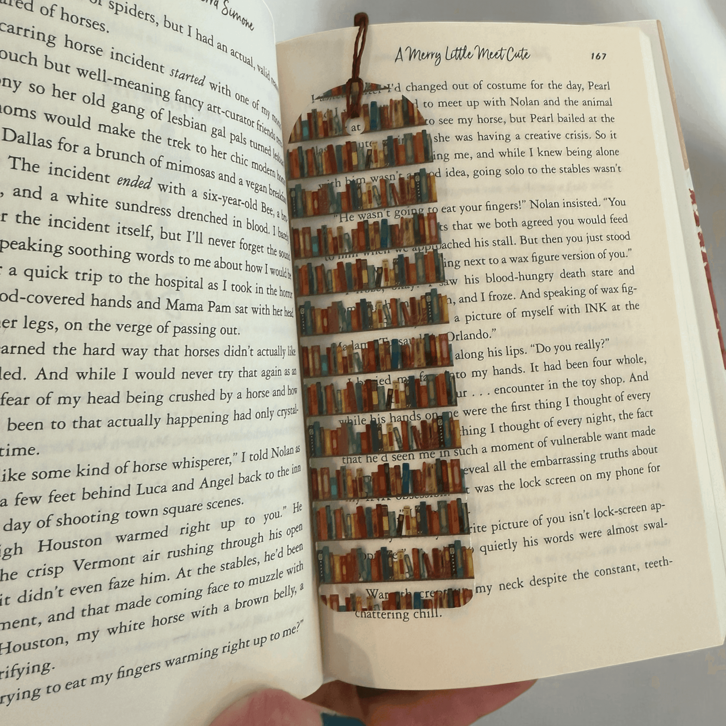 Custom made bookmark, bookish bookmark, acrylic bookmark with books - Coastal Chaos LLC