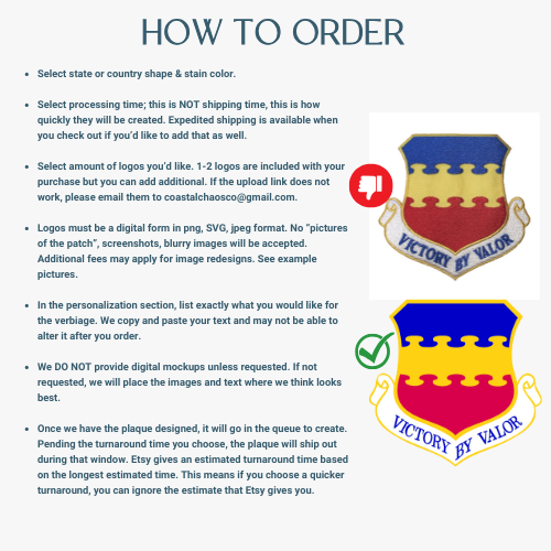 State or Base Military Going Away Gift - Coastal Chaos LLC