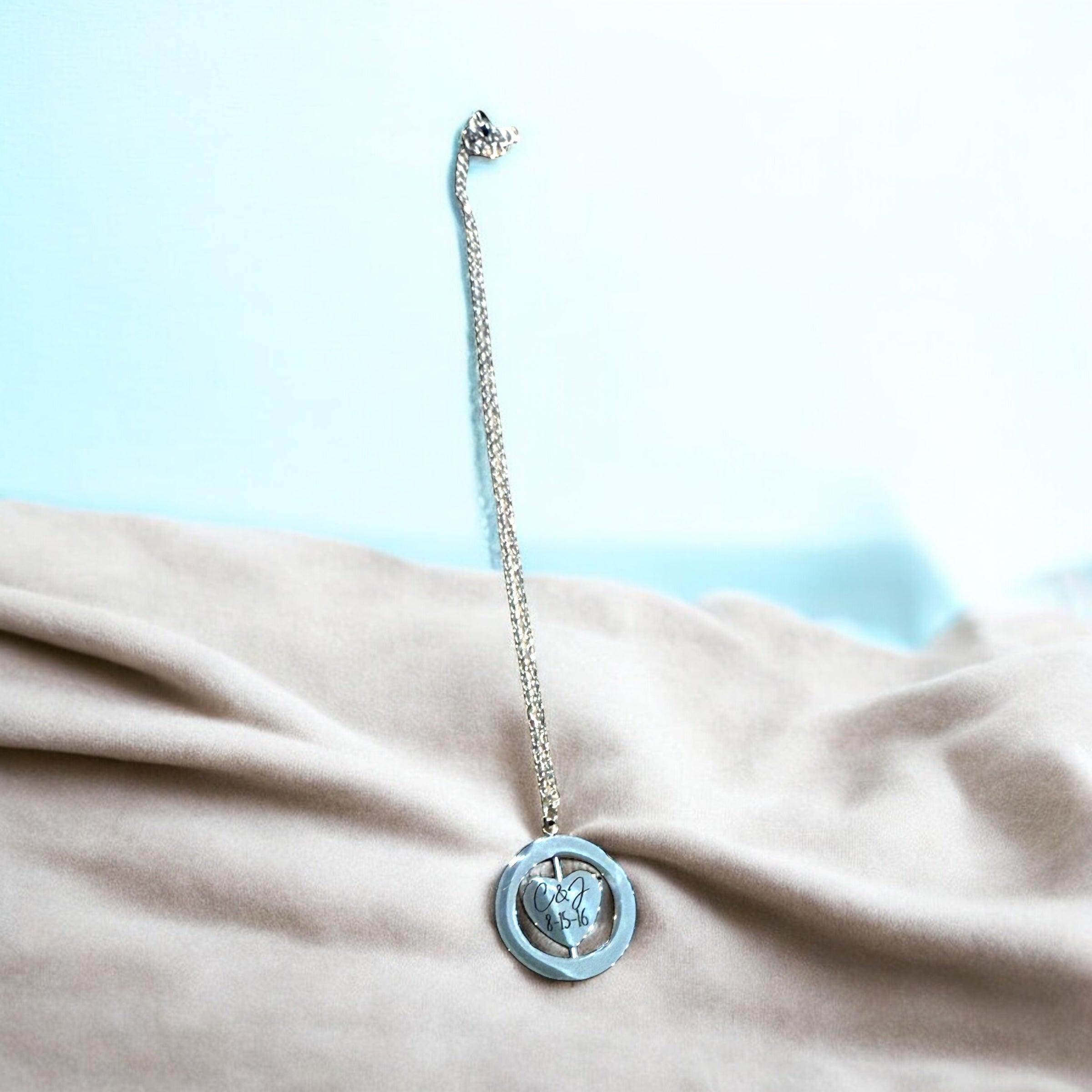 Personalized Couples Necklace – Custom Date Heart Pendant | Perfect gift for Mother's Day - Coastal Chaos LLC