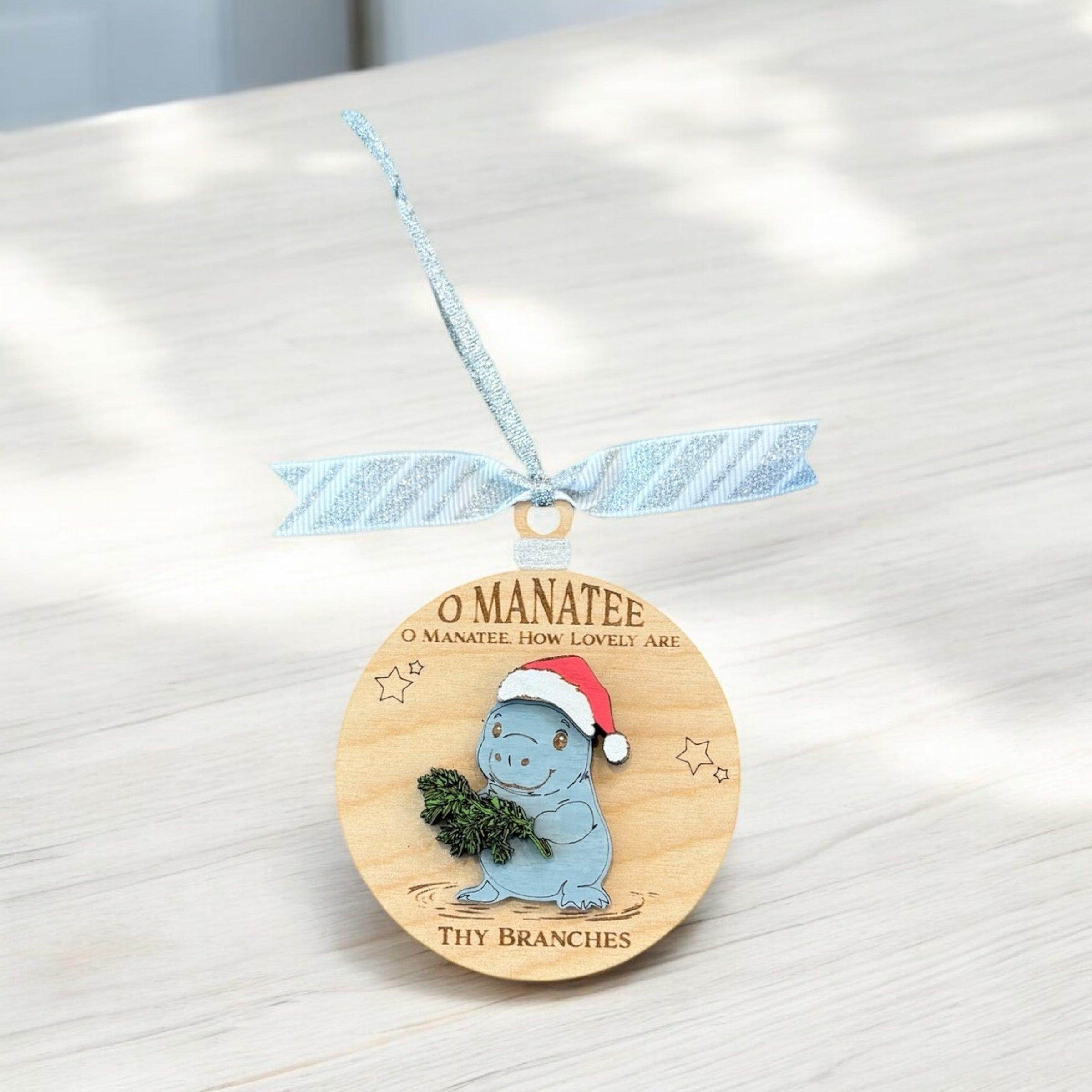 Fun animal ornaments, handcrafted wooden Christmas ornaments - Coastal Chaos LLC