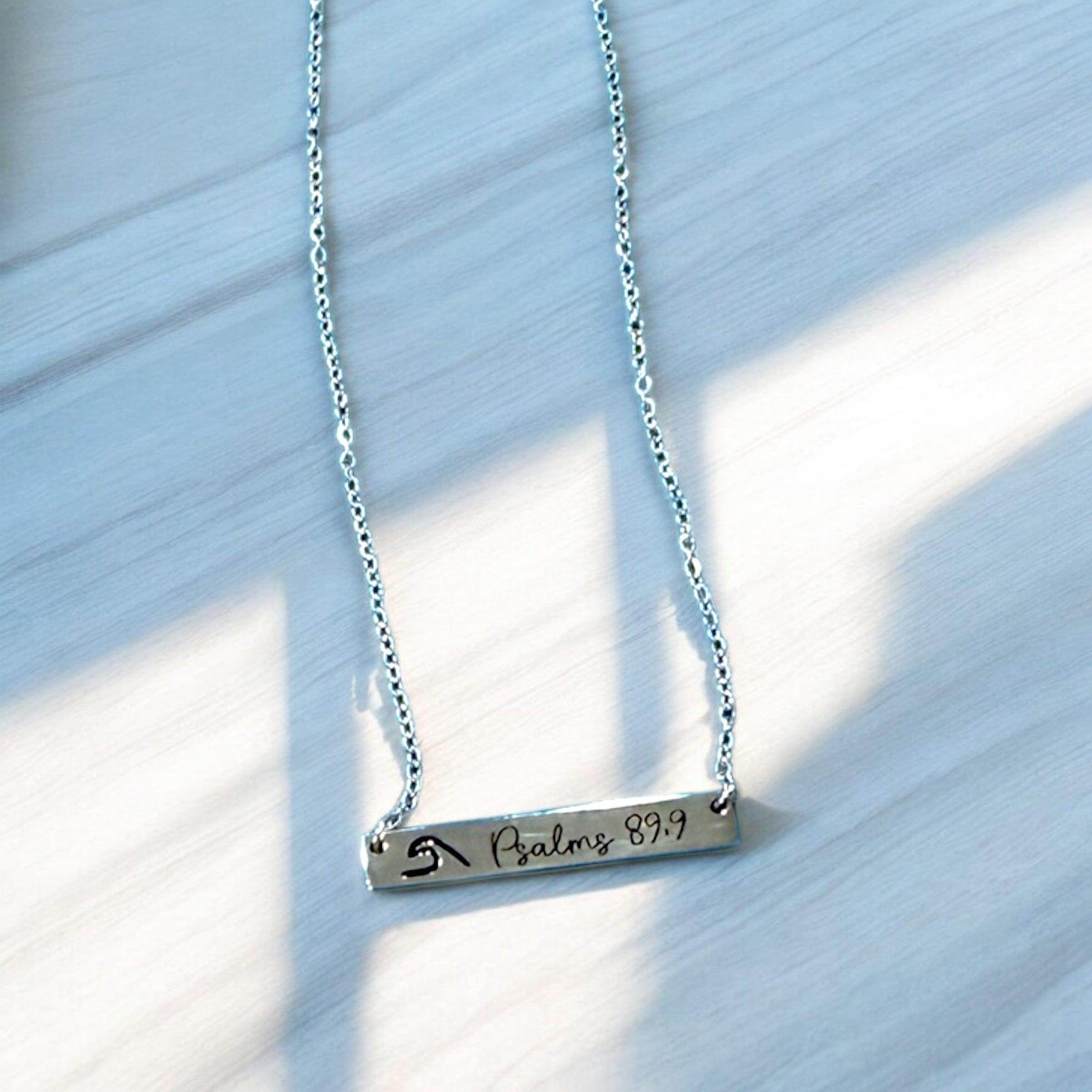 Custom Bible Verse Necklace, Personalized necklace for Christians, Inspirational necklace - Coastal Chaos LLC