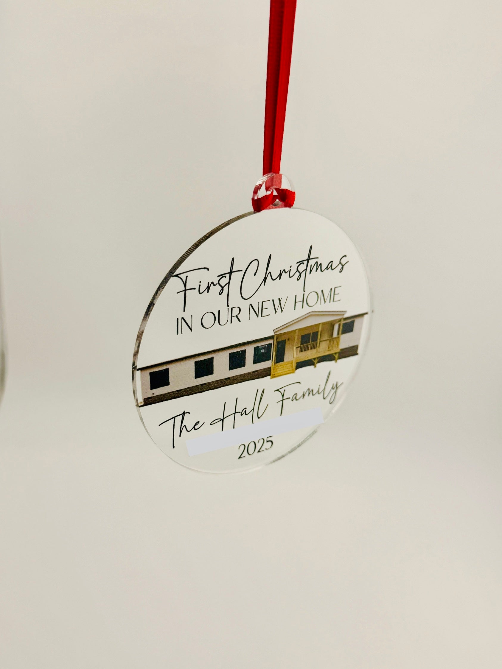 New Home Ornament – Personalized House Ornament | Custom Photo Keepsake Gift