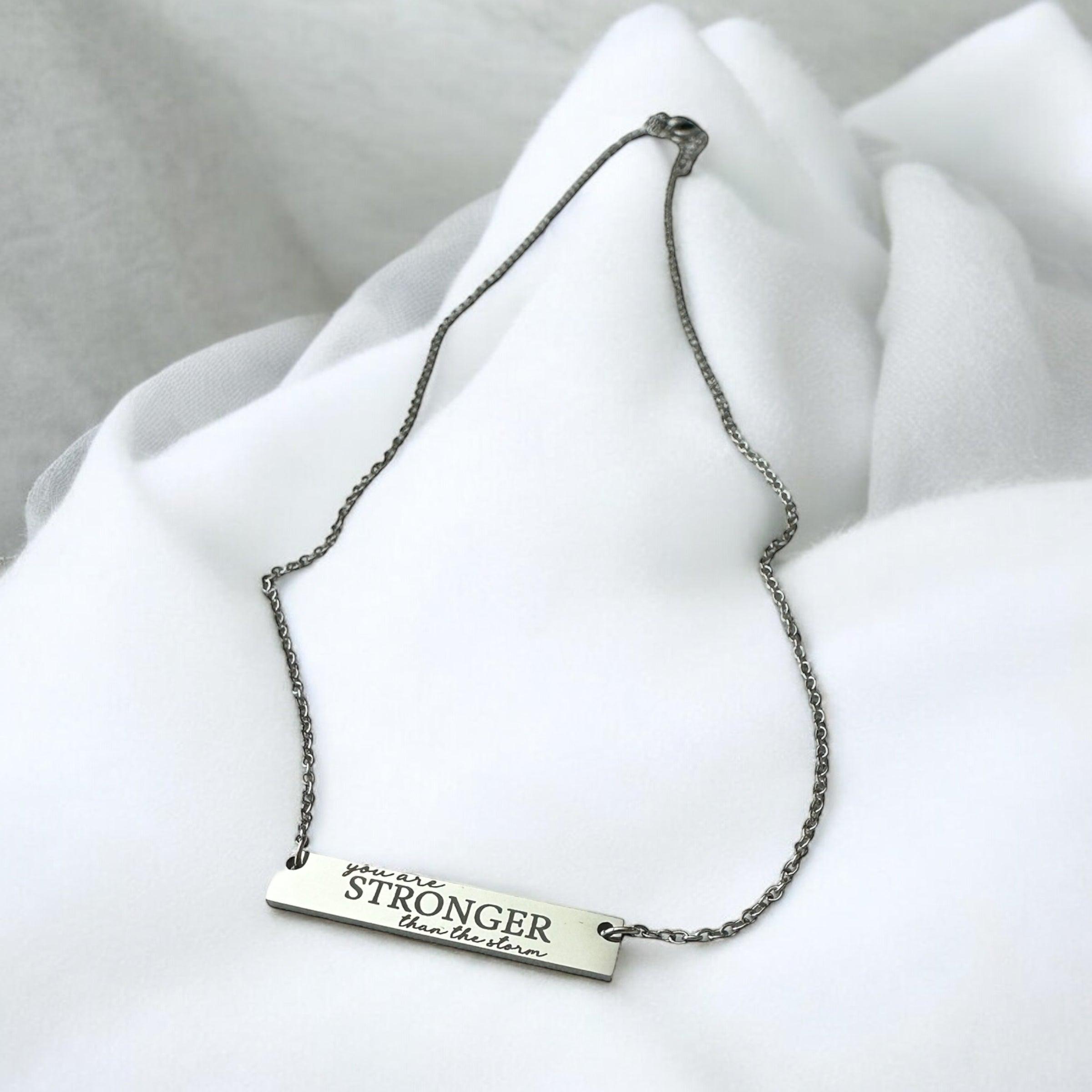 Stronger than the storm necklace - Coastal Chaos LLC