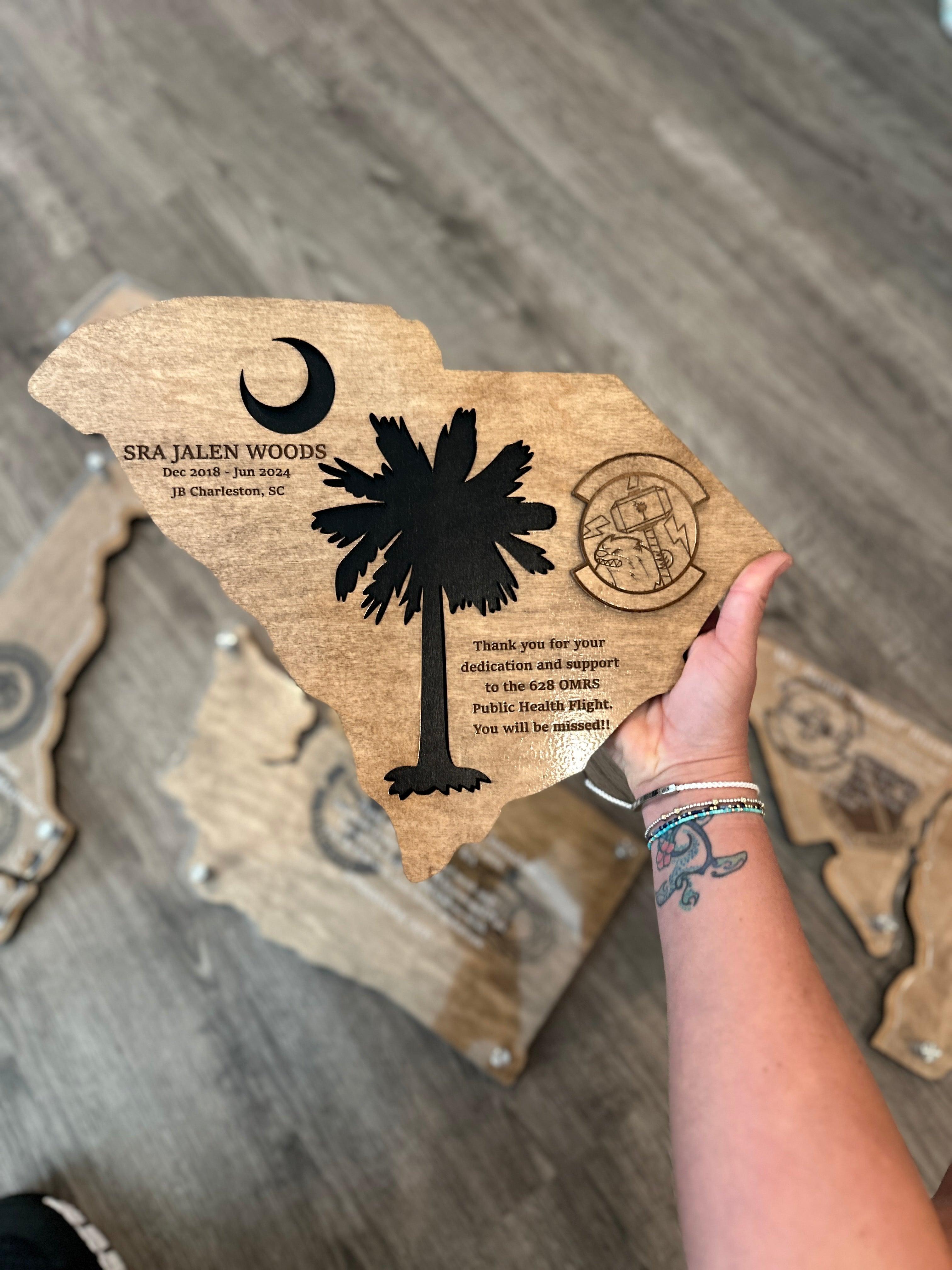 South Carolina Military Going Away Gift - Coastal Chaos LLC