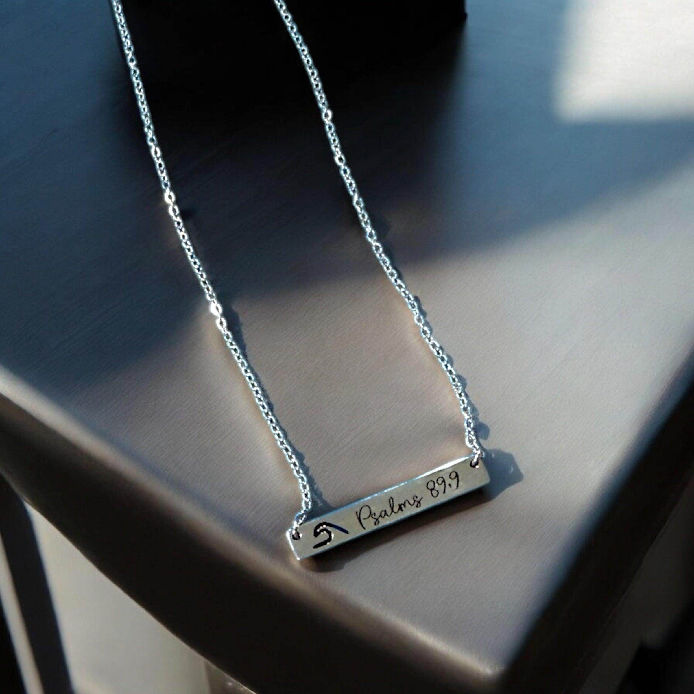 Custom Bible Verse Necklace, Personalized necklace for Christians, Inspirational necklace - Coastal Chaos LLC