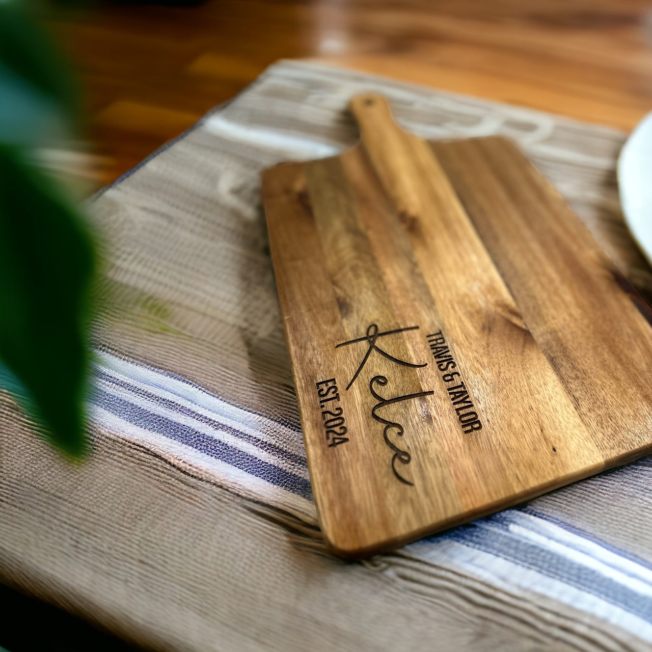 Personalized cutting board, cutting board gift, wedding and anniversary gift - Coastal Chaos LLC