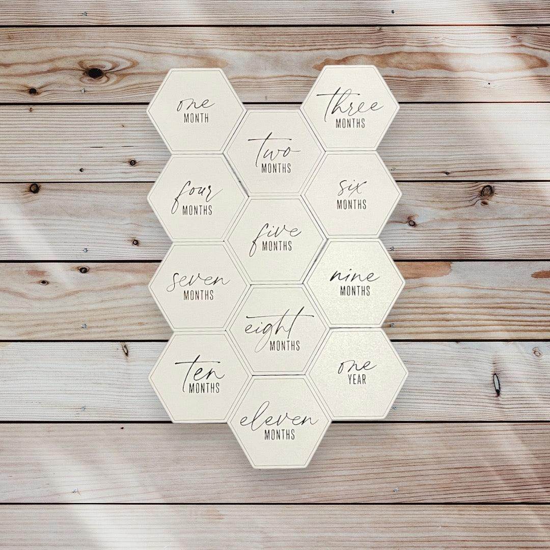 Baby Milestone Set - Monthly Milestone Markers - Coastal Chaos LLC