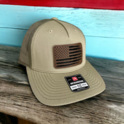 Richardson American Flag Leather Patch Hat - Coastal Chaos LLC