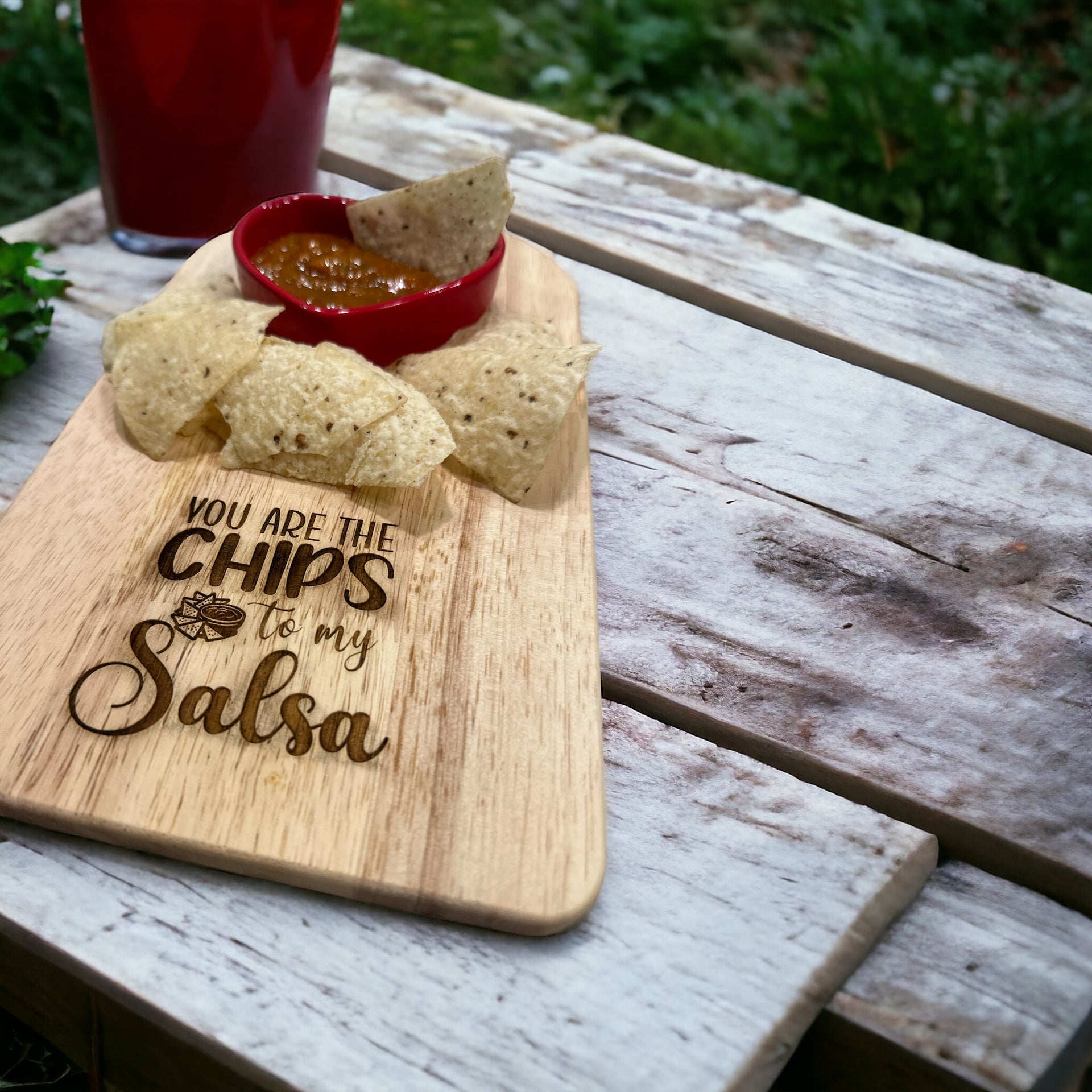 Pick your saying cutting board with heart bowl - Coastal Chaos LLC