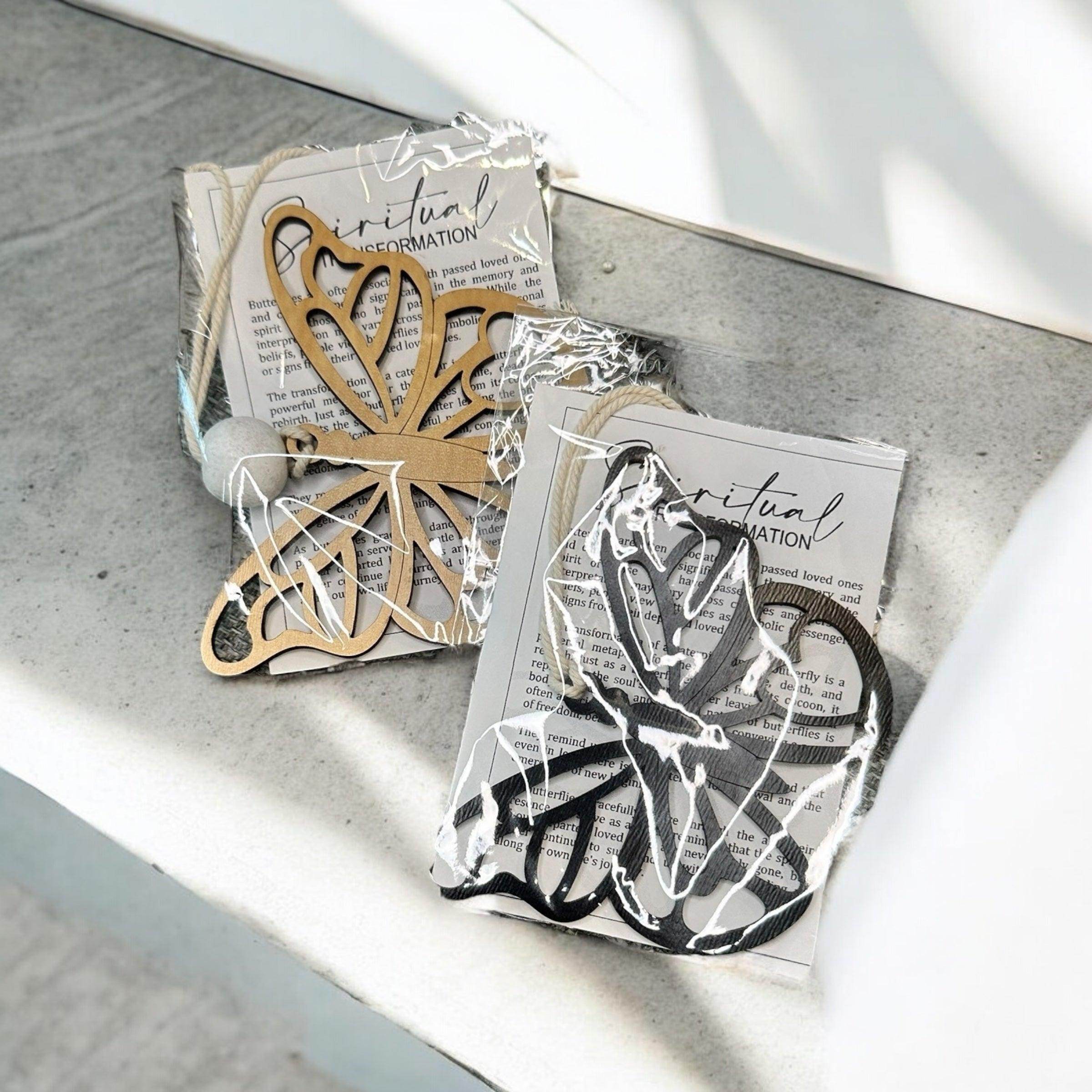 Handcrafted Wooden Butterfly Car Charms - Coastal Chaos LLC