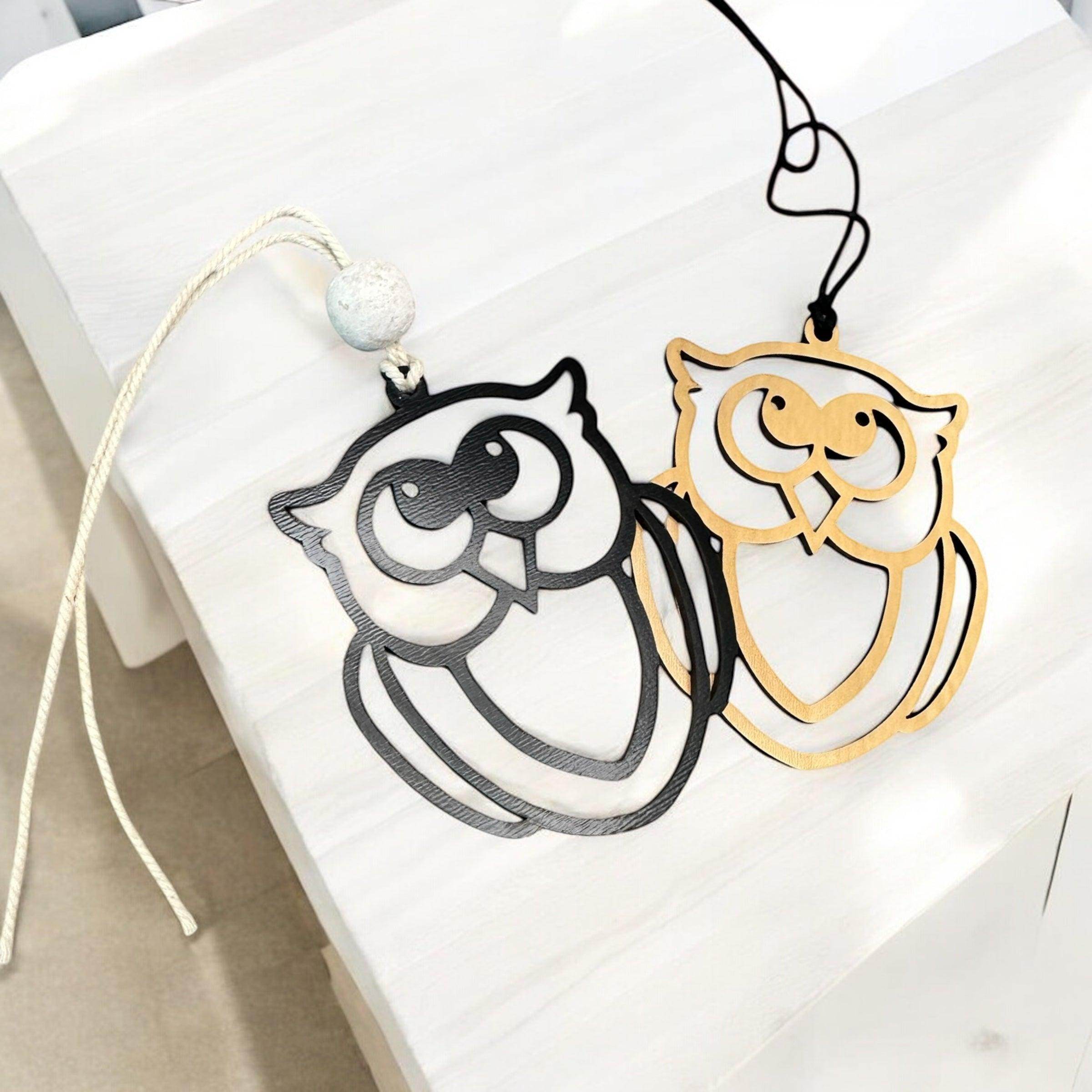 Handcrafted Wooden Owl Car Charms - Coastal Chaos LLC