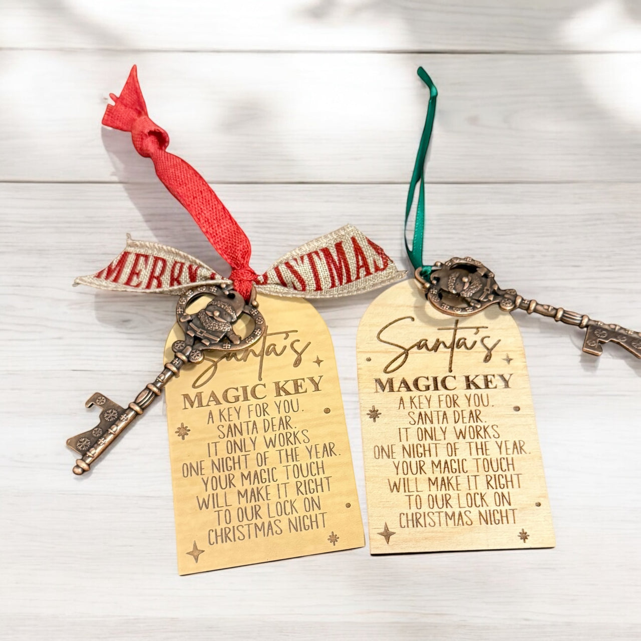 Santa’s Magic Key Christmas Tag with Key - Holiday Keepsake for Santa’s Visit