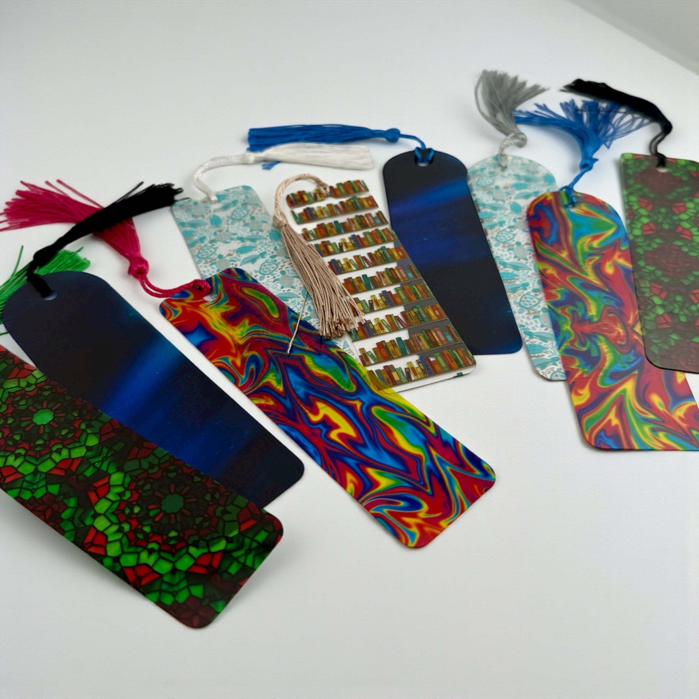 Custom Acrylic Bookmarks – Laser Engraved Bookmark with Tassel • Gift for Book Lovers
