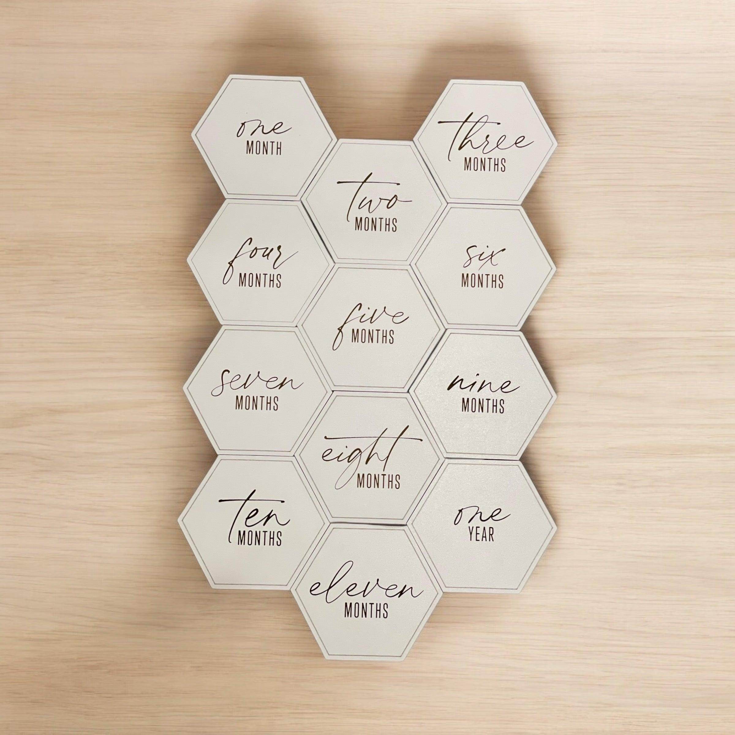 Baby Milestone Set - Monthly Milestone Markers - Coastal Chaos LLC