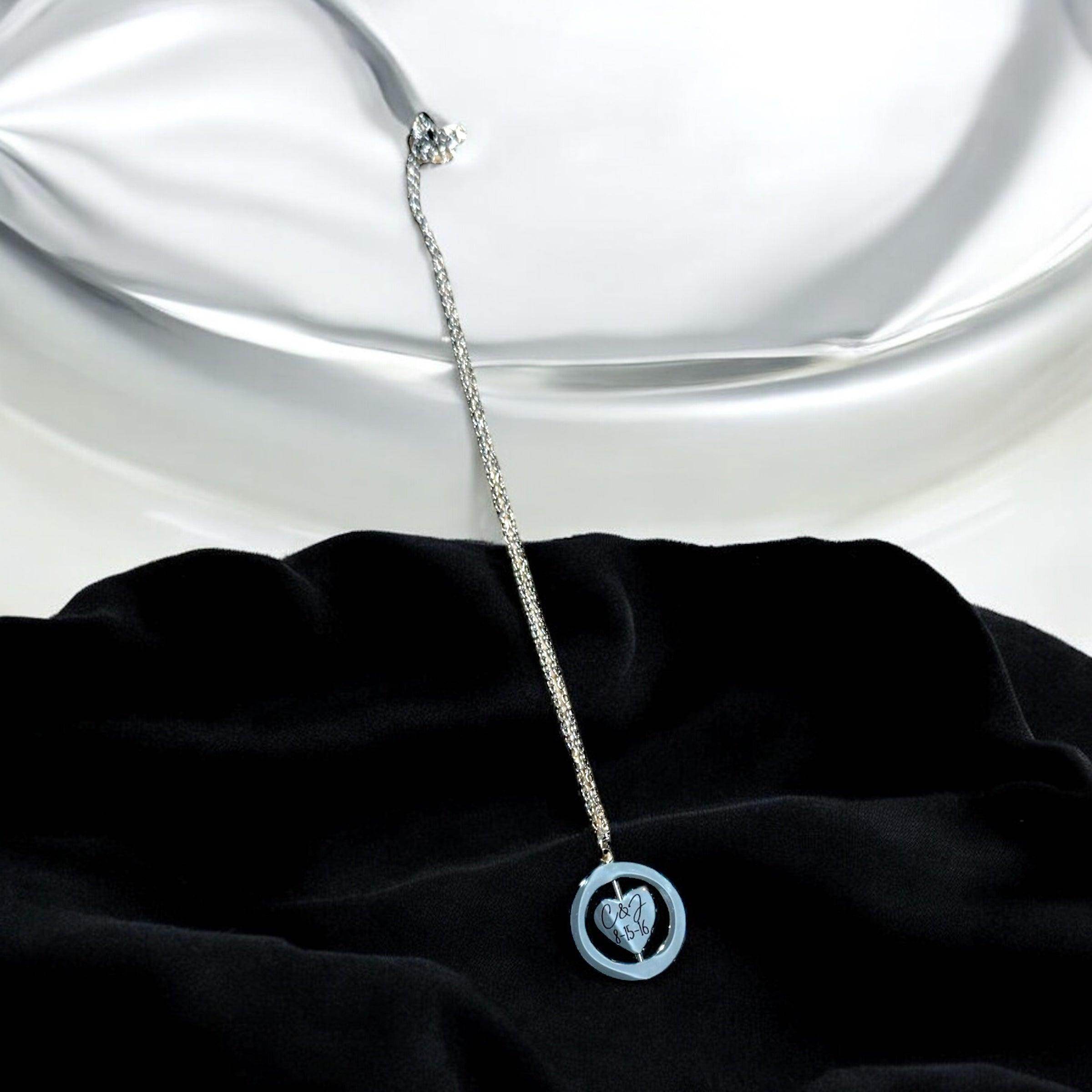 Personalized Couples Necklace – Custom Date Heart Pendant | Perfect gift for Mother's Day - Coastal Chaos LLC