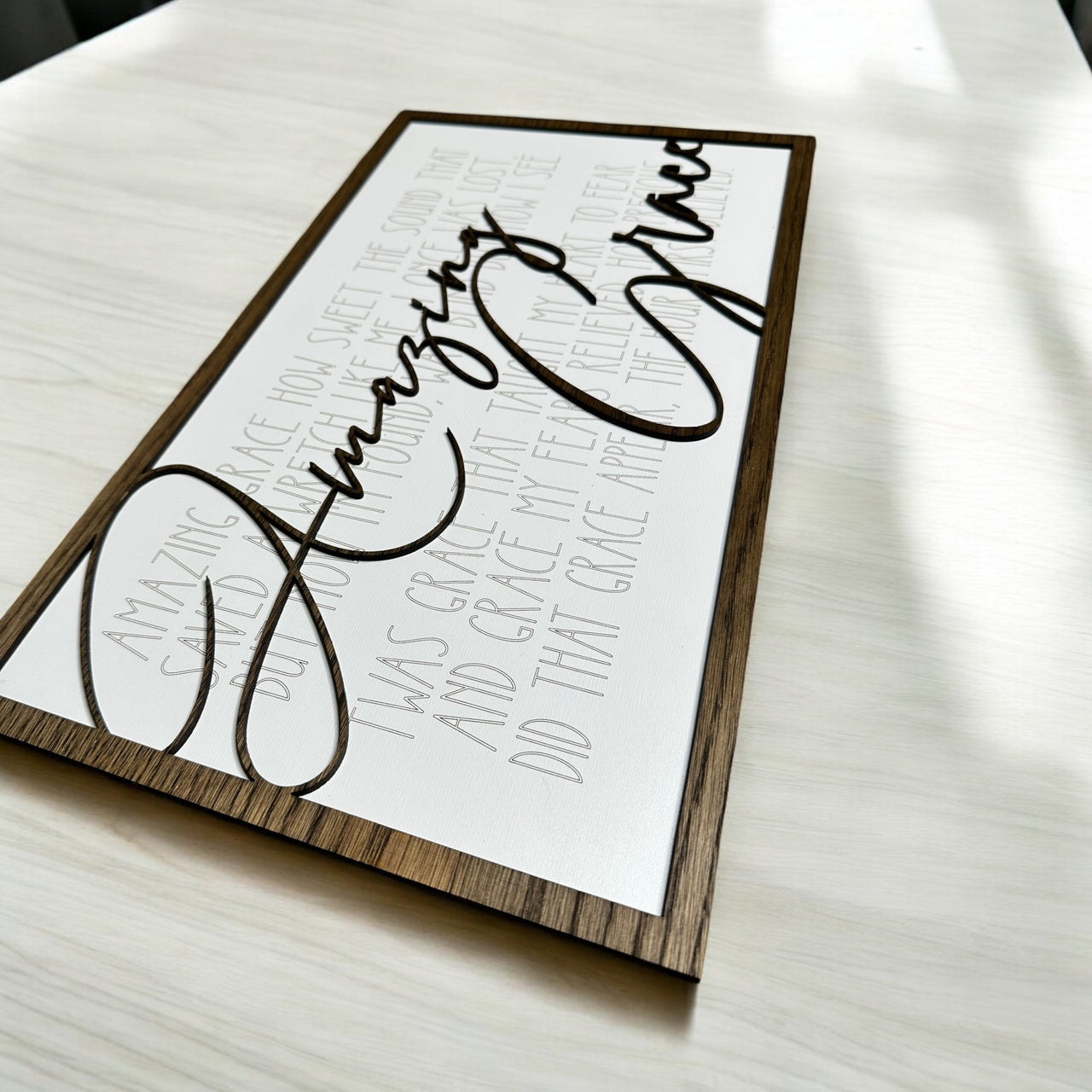 Handcrafted Wooden Sign - "Amazing Grace"