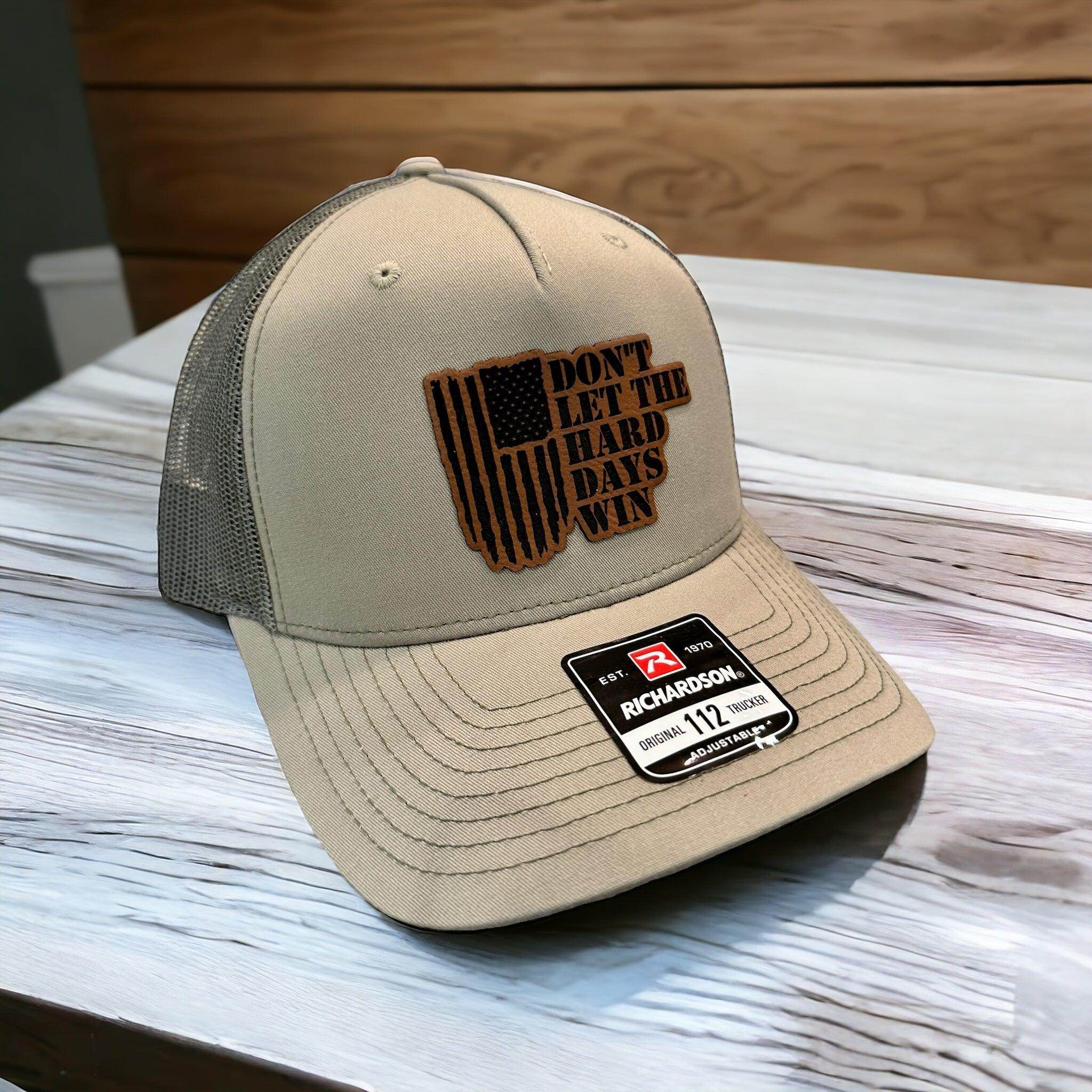 Don't let the hard days win hat, Richardson hat, hat gift - Coastal Chaos LLC
