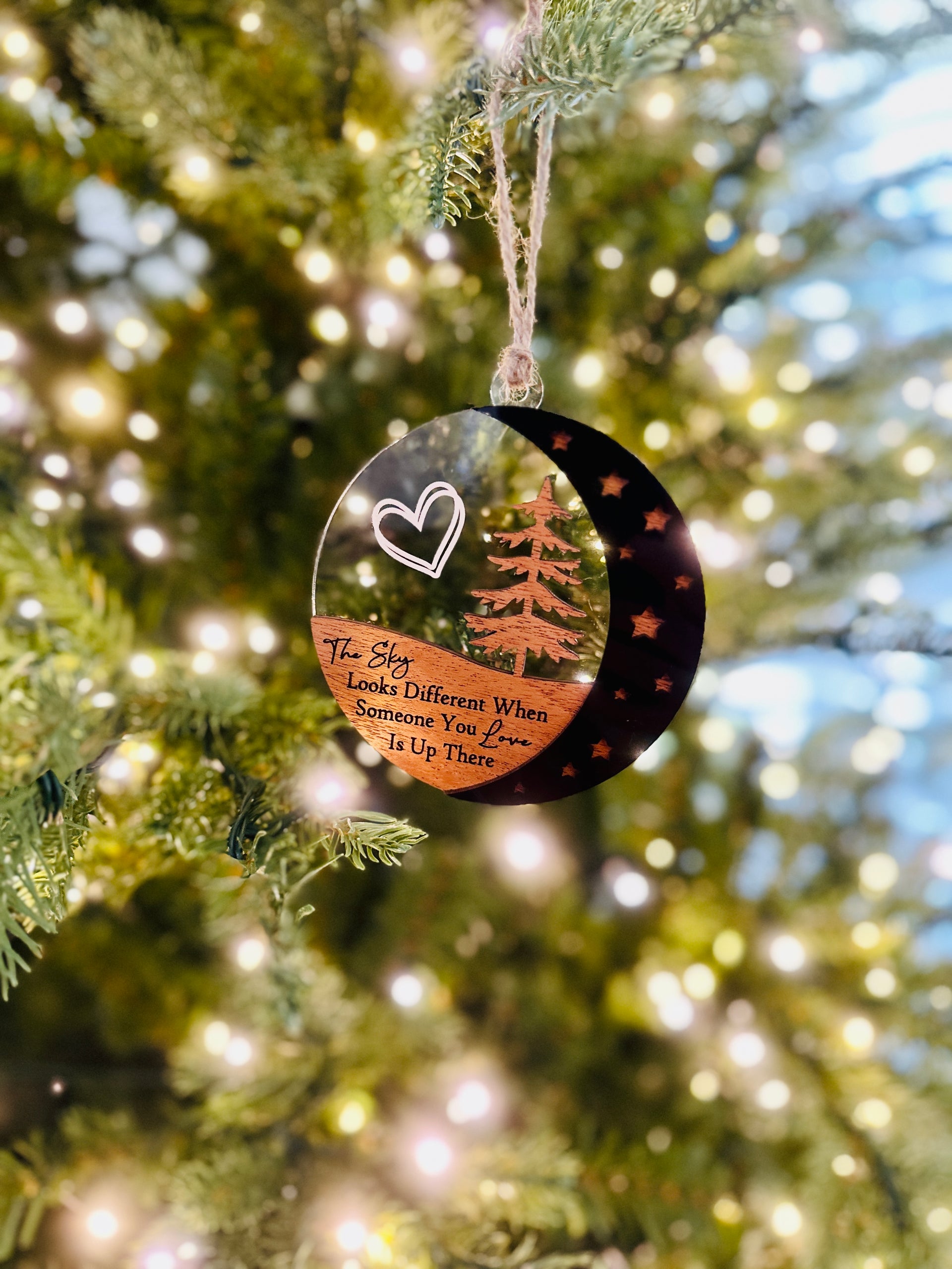 Memorial ornament, ornaments for missed loved ones, family ornaments - Coastal Chaos LLC