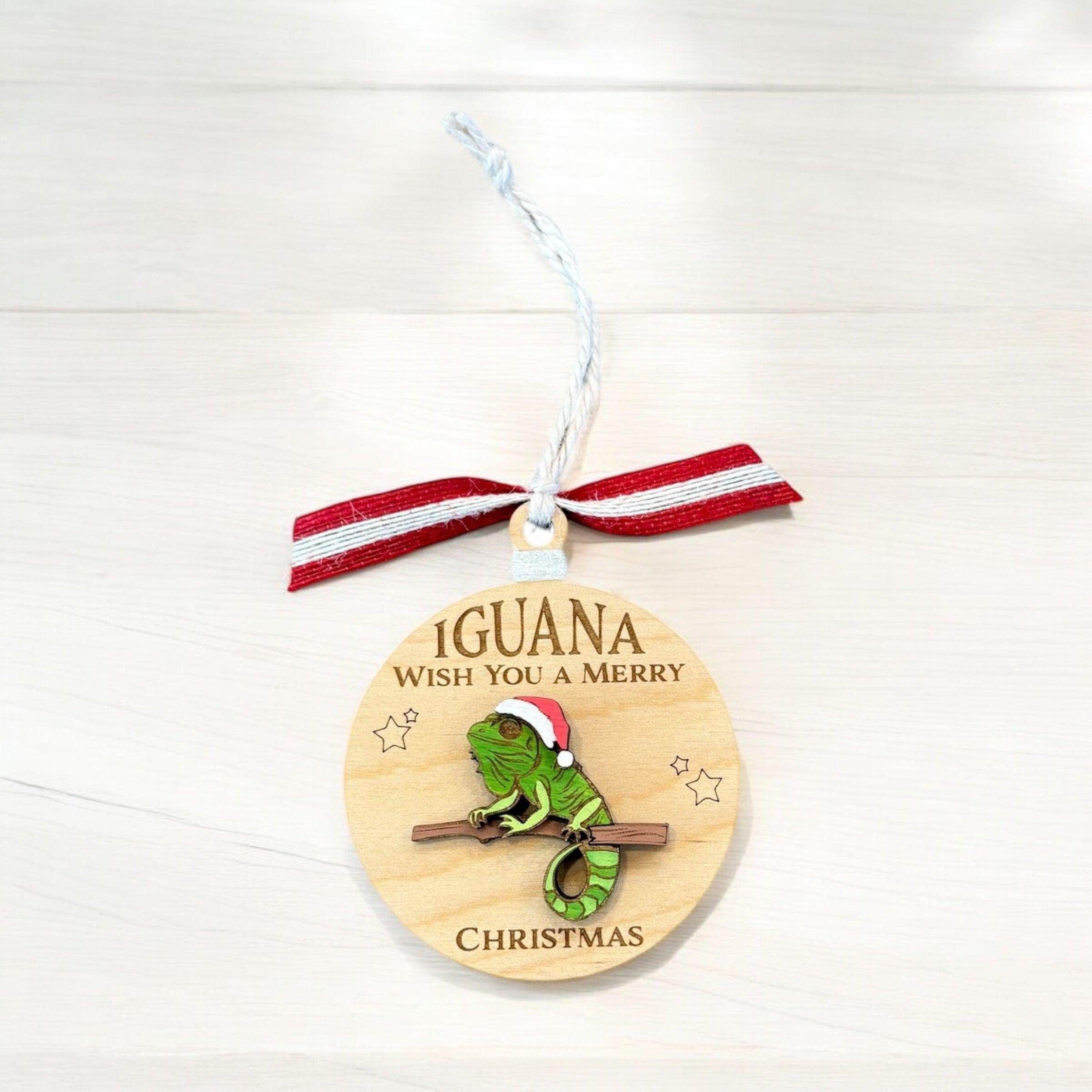 Fun animal ornaments, handcrafted wooden Christmas ornaments - Coastal Chaos LLC
