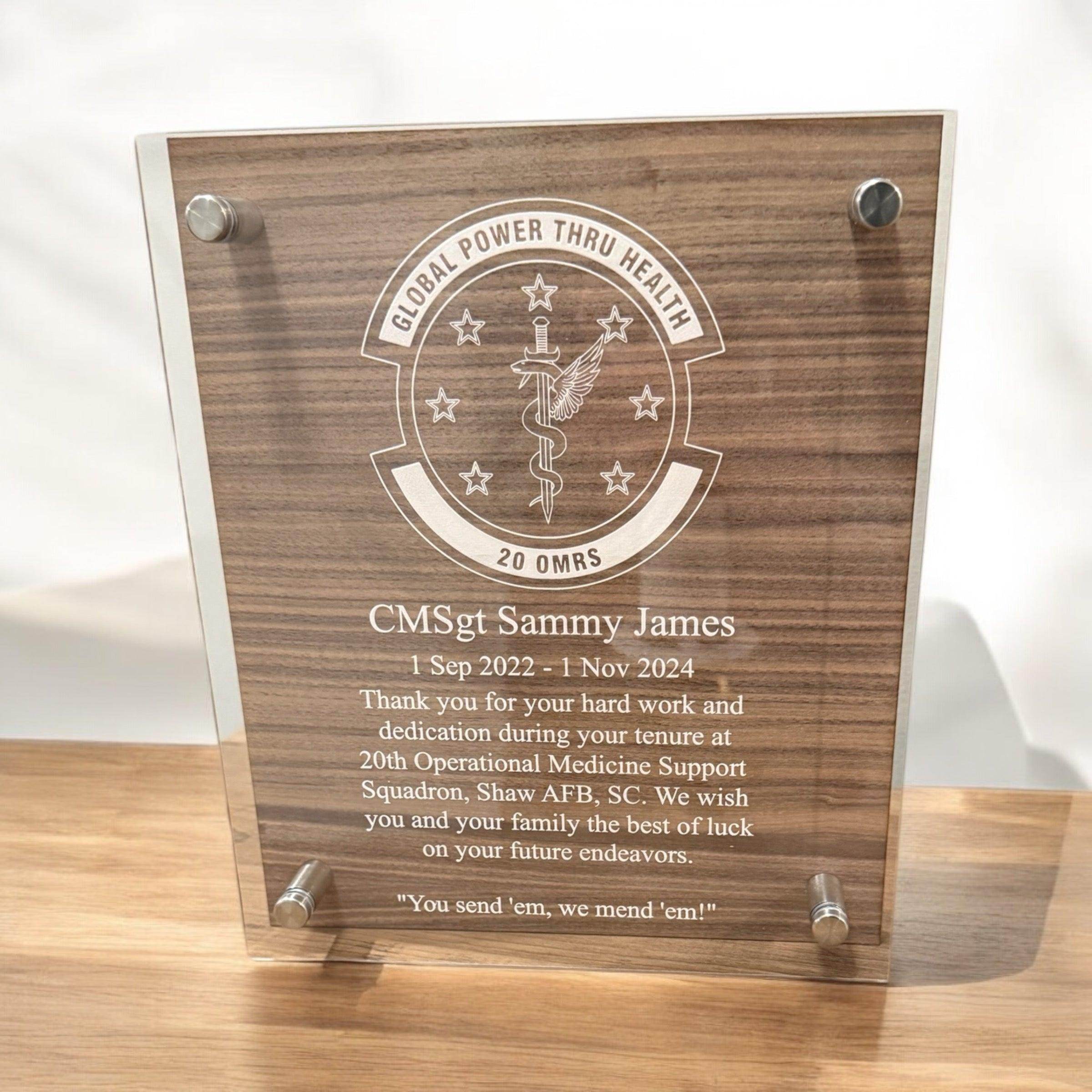 Custom plaque, going away gift, farewell gift, promotion gift, retirement gift, personalized gift - Coastal Chaos LLC