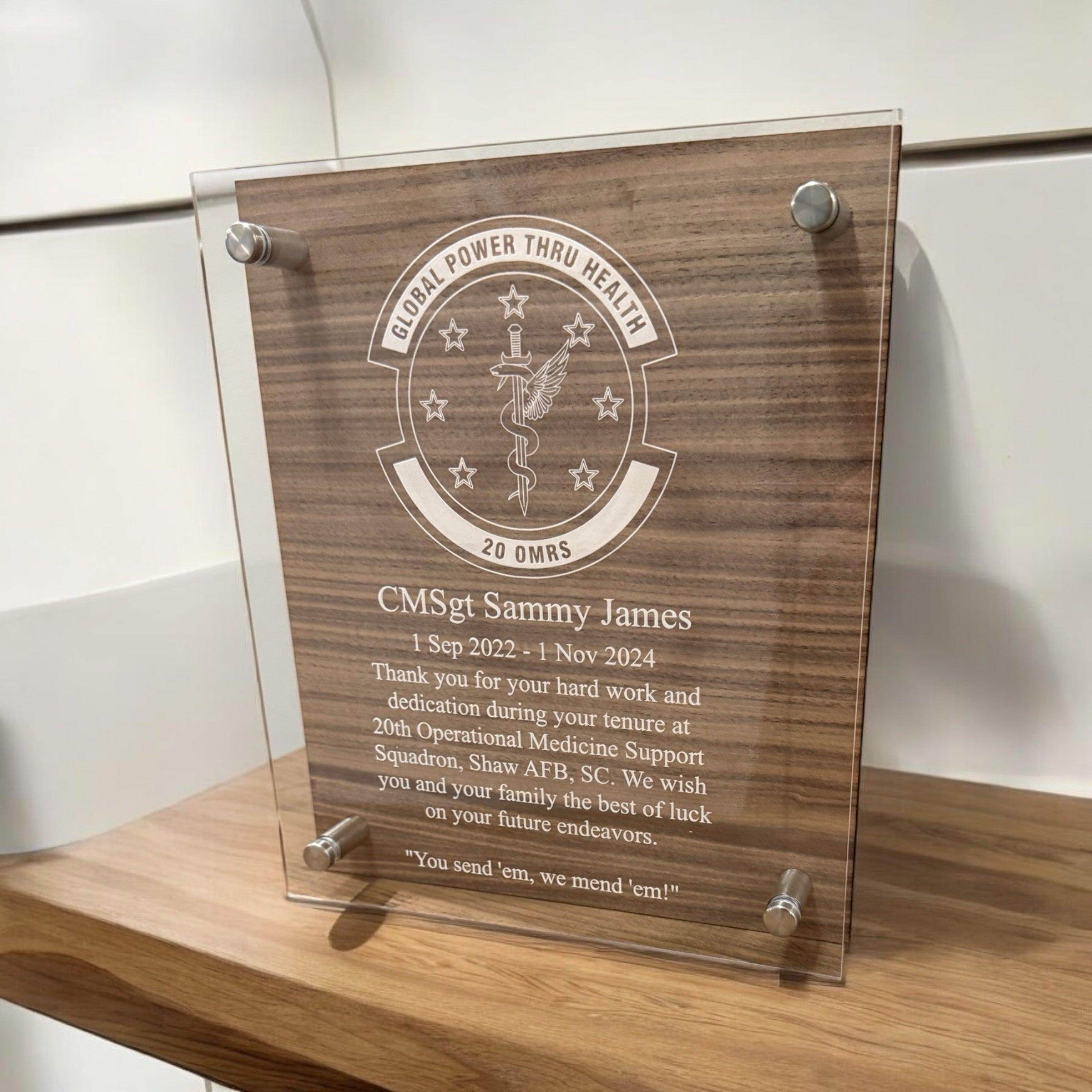 Custom plaque, going away gift, farewell gift, promotion gift, retirement gift, personalized gift - Coastal Chaos LLC