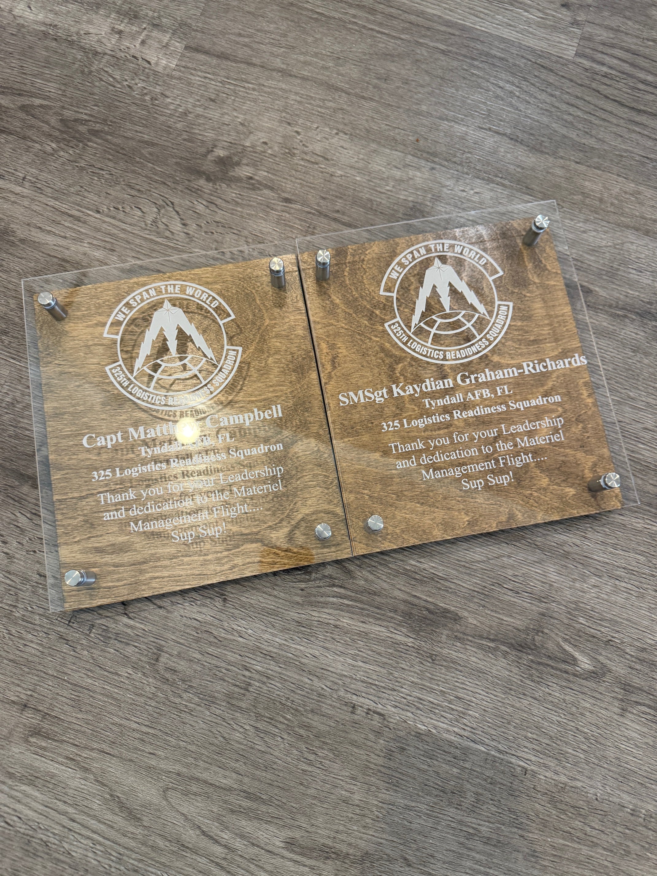 Custom Recognition Plaque – Wood and Acrylic Award Plaques | Personalized Gifts