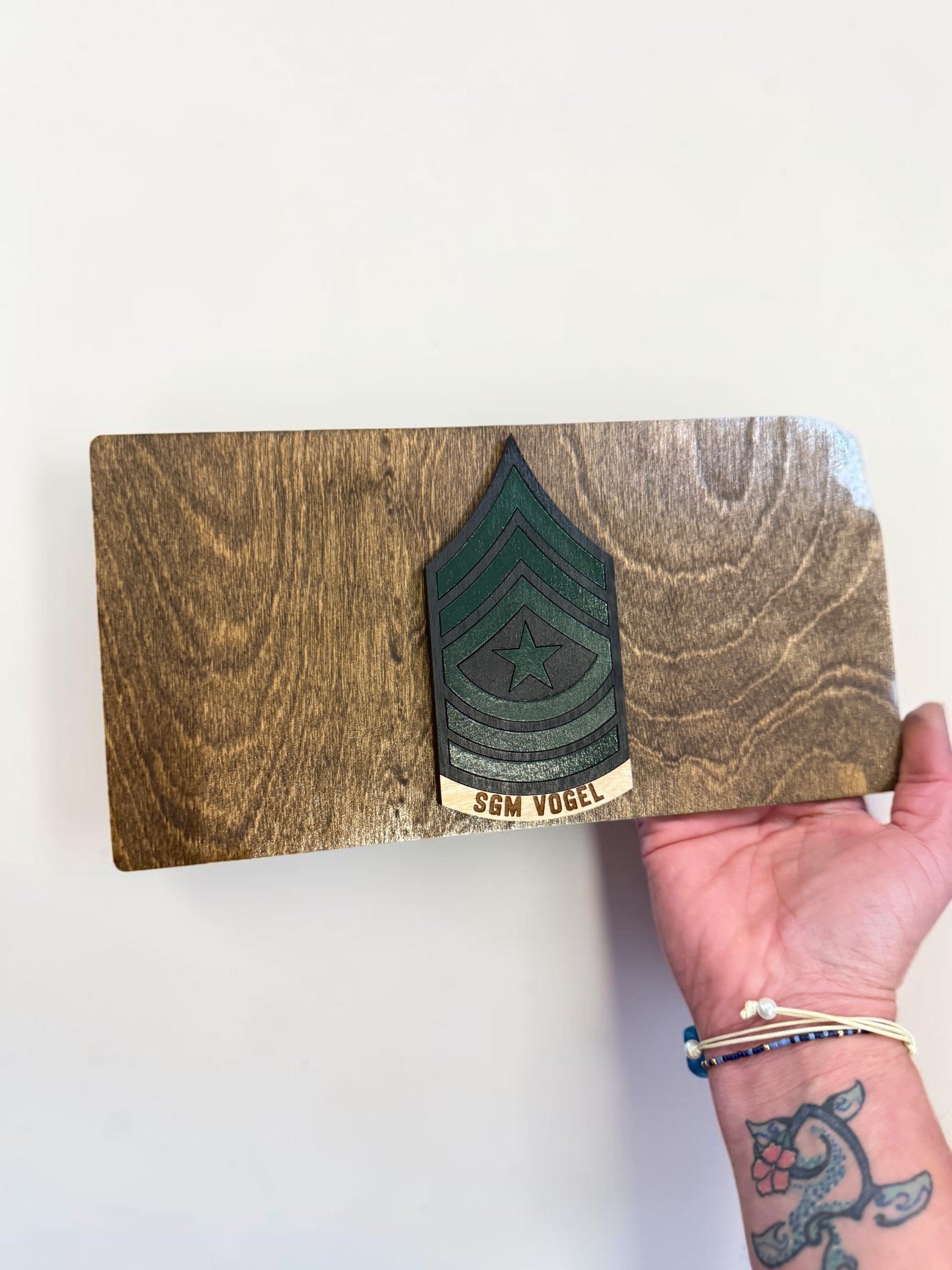 Mini State Cutout Rank Plaques / Custom Military Promotion Gift