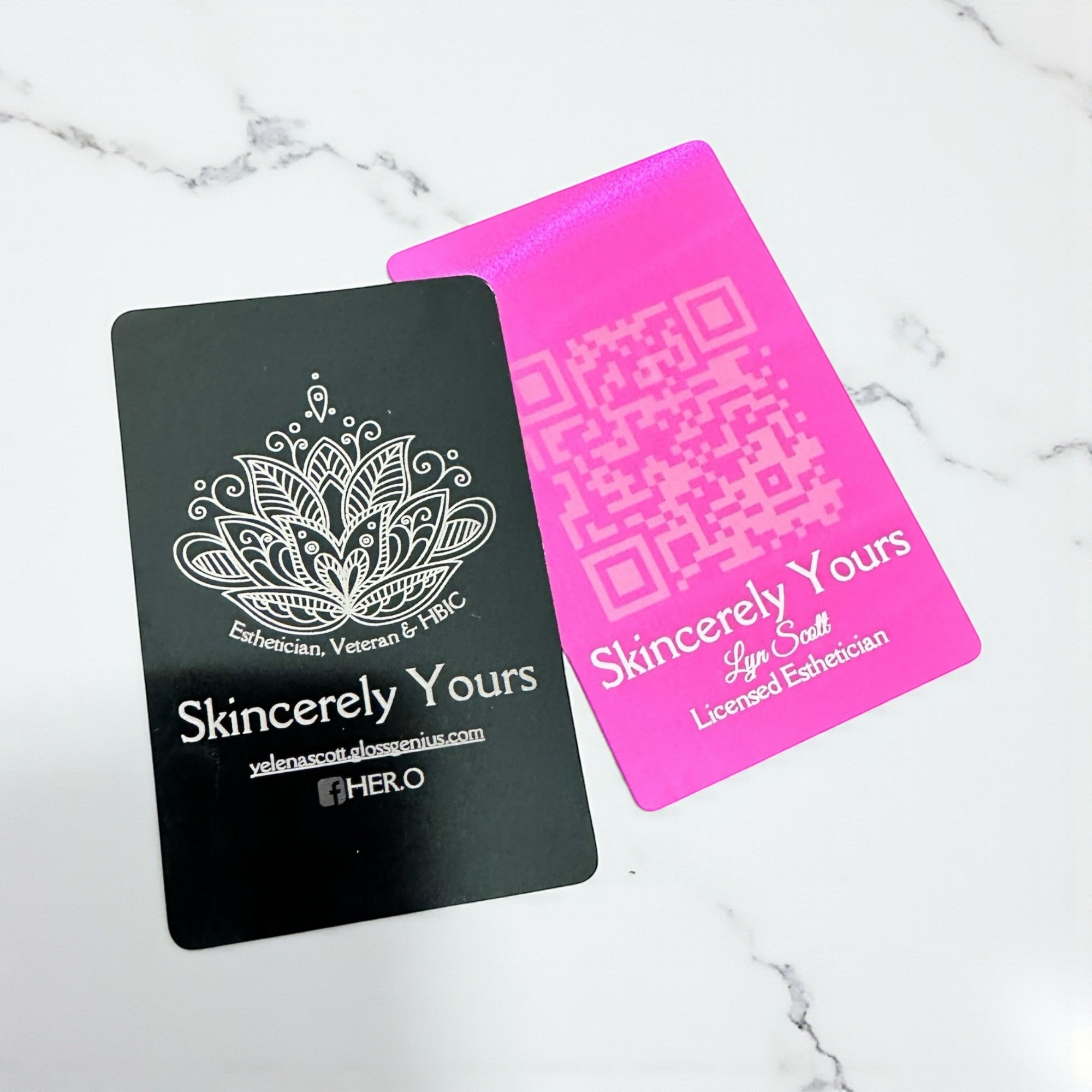 Custom Aluminum Business Cards - Durable Metal Cards with Logo Engraving