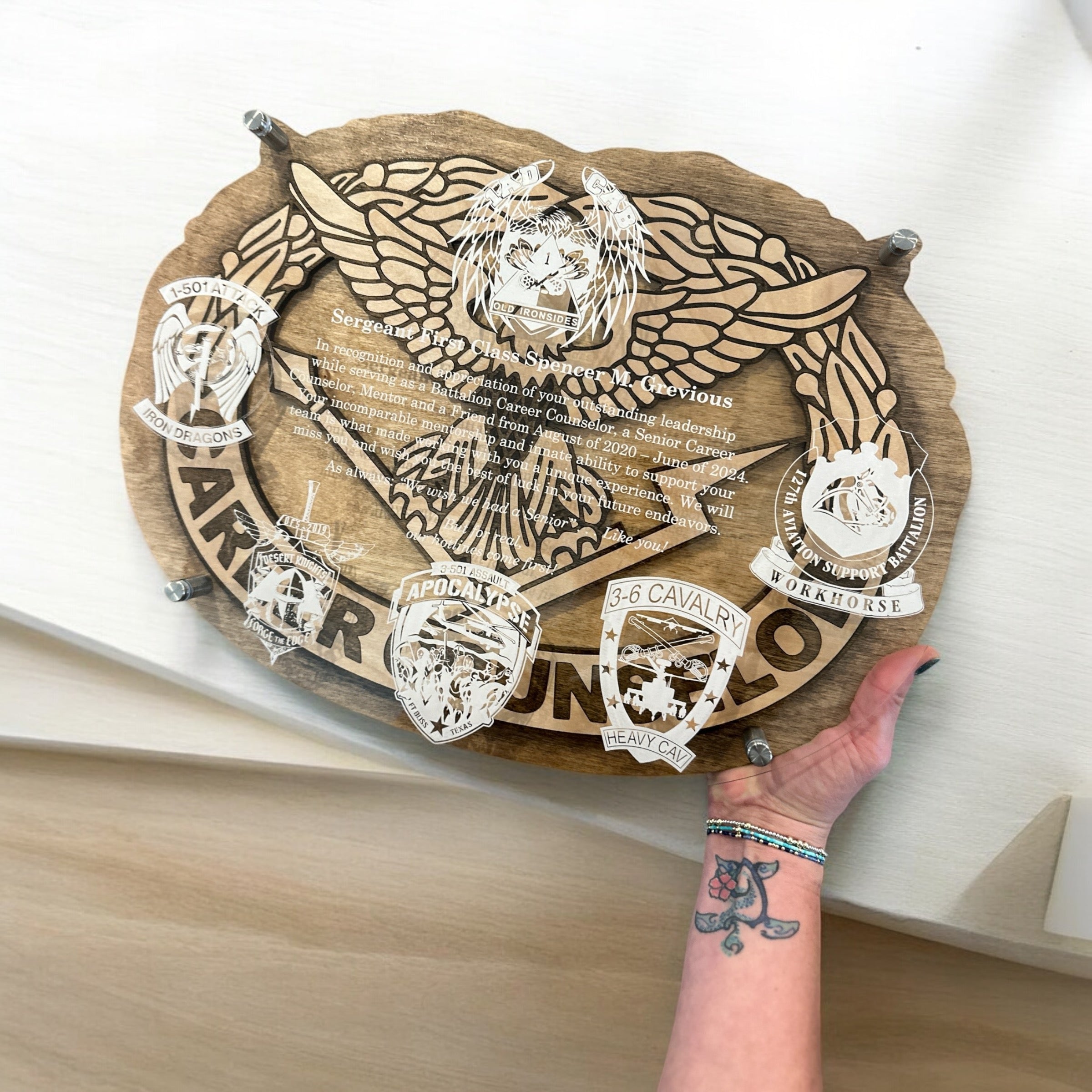 Custom Occupational Badge Plaque