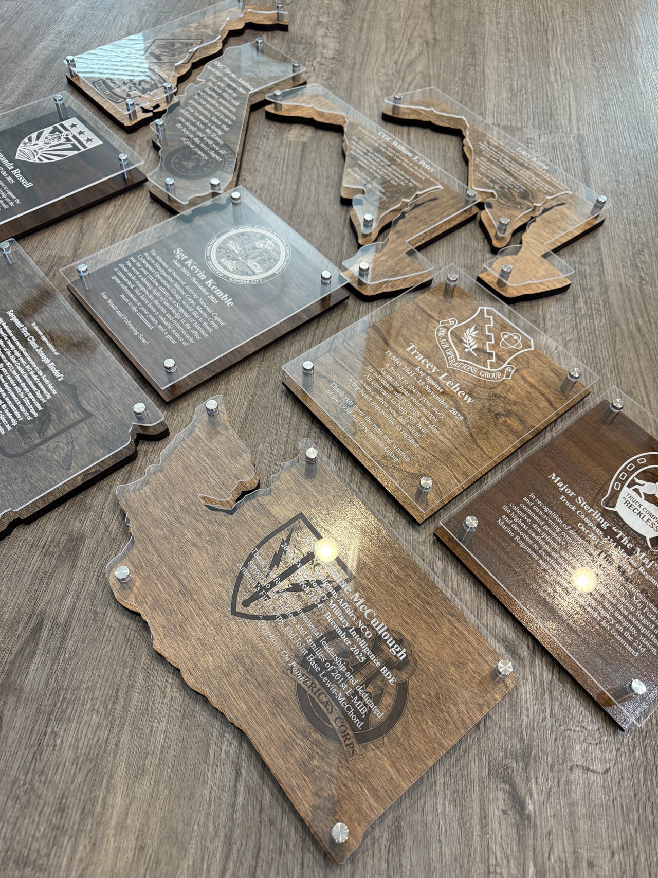 Military State Shaped Going Away Gift