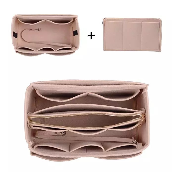 Tote Bag Purse Organizer Insert - Nude