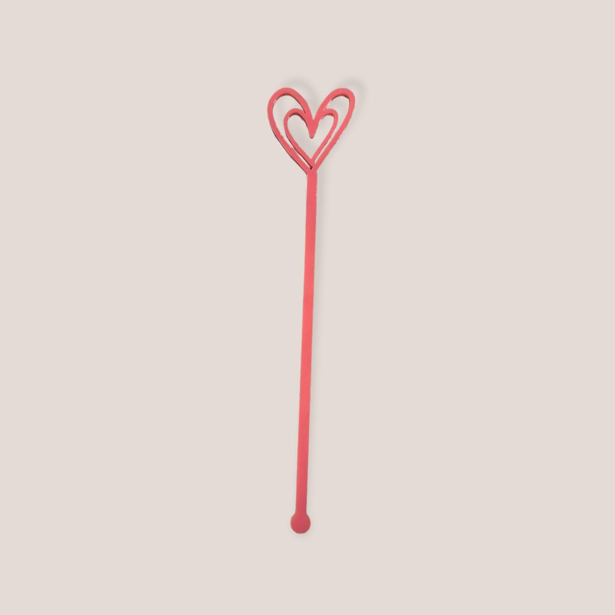 Valentines drink stirrers, heart drink stirrers, valentines gift, wedding gift, fun present for wife, gift for her, galentines gift, drinks - Coastal Chaos LLC